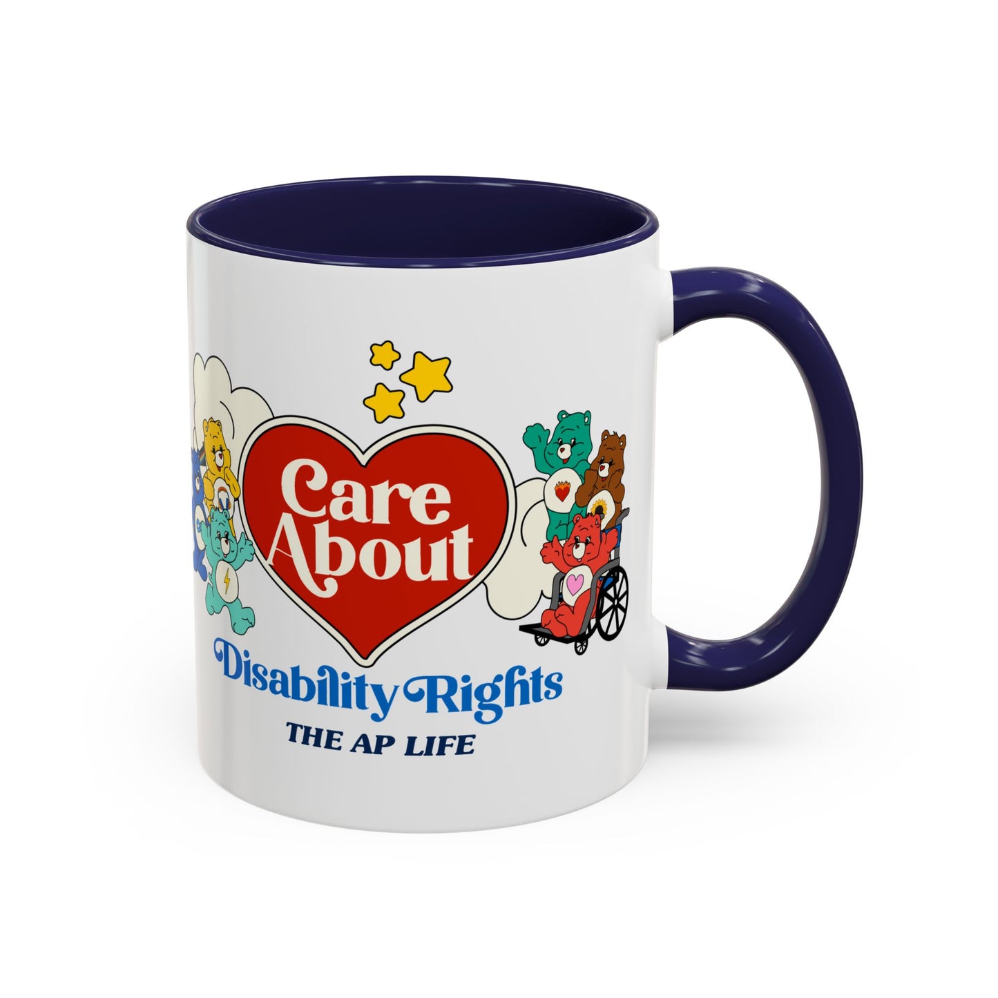 Care About Autism - Disability Rights - Accent Coffee Mug (11, 15oz)