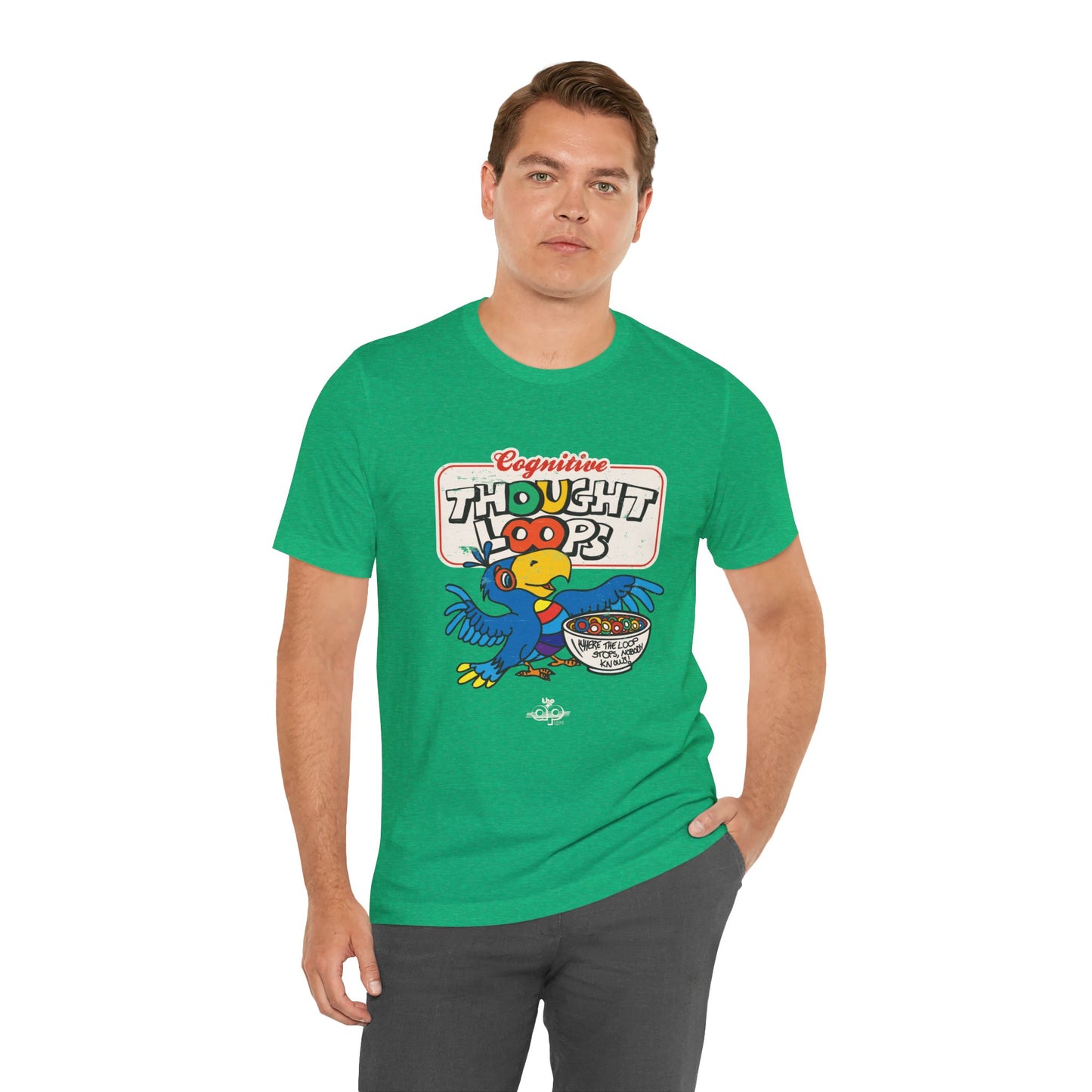 Cognitive Thought Loops - Where the Loop Stops, Nobody Knows - Adult Unisex Jersey Short Sleeve Tee