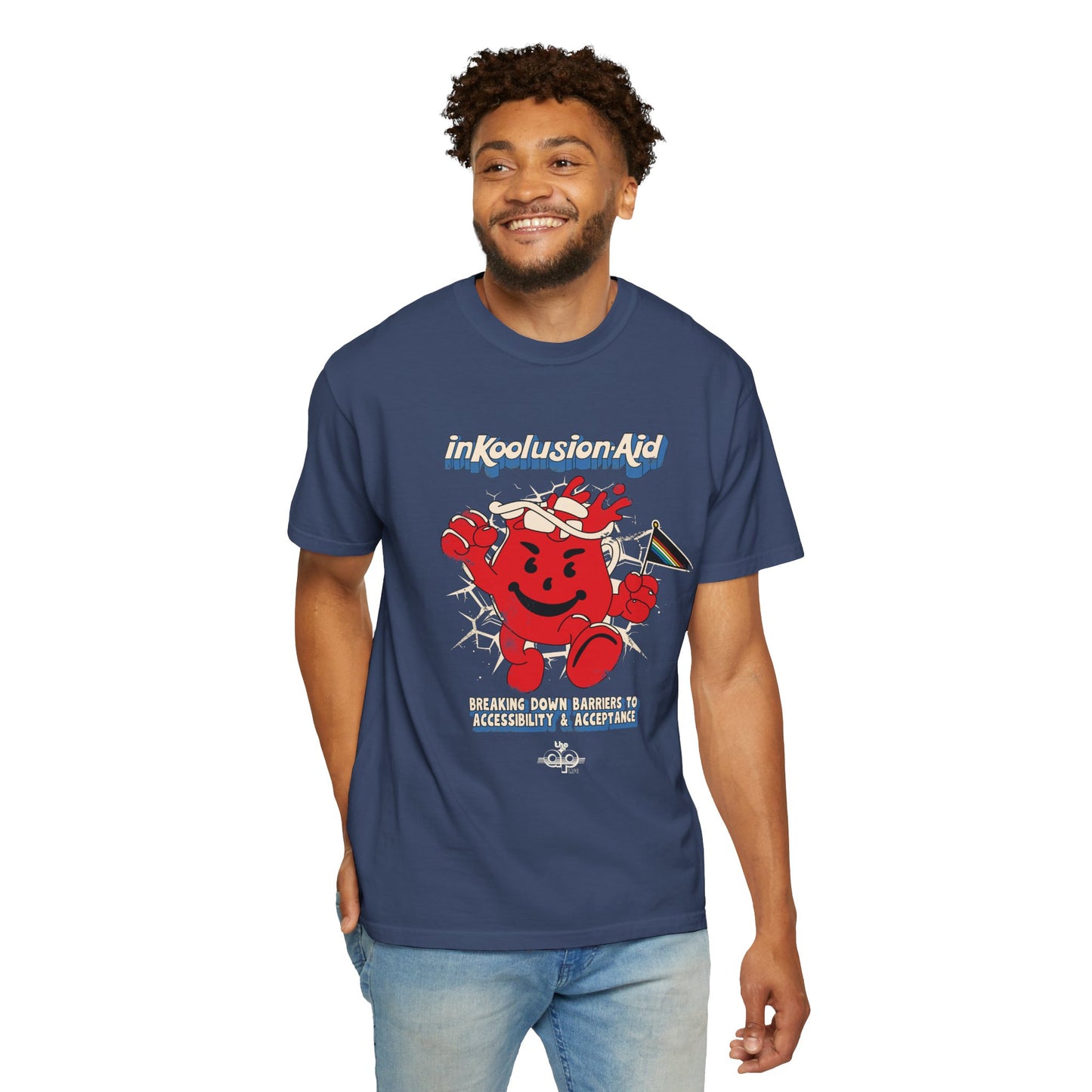 InKoolusion Aid - Breaking Down Barriers to Accessibility & Acceptance - Unisex Garment-Dyed T-shirt