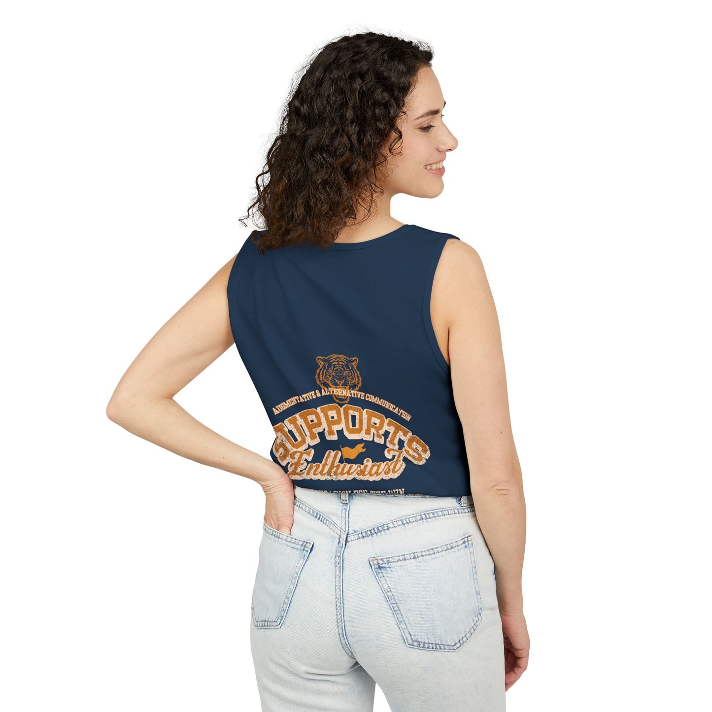 AAC Supports Team Enthusiast - Communication for the Win - Adult Unisex Tank Top
