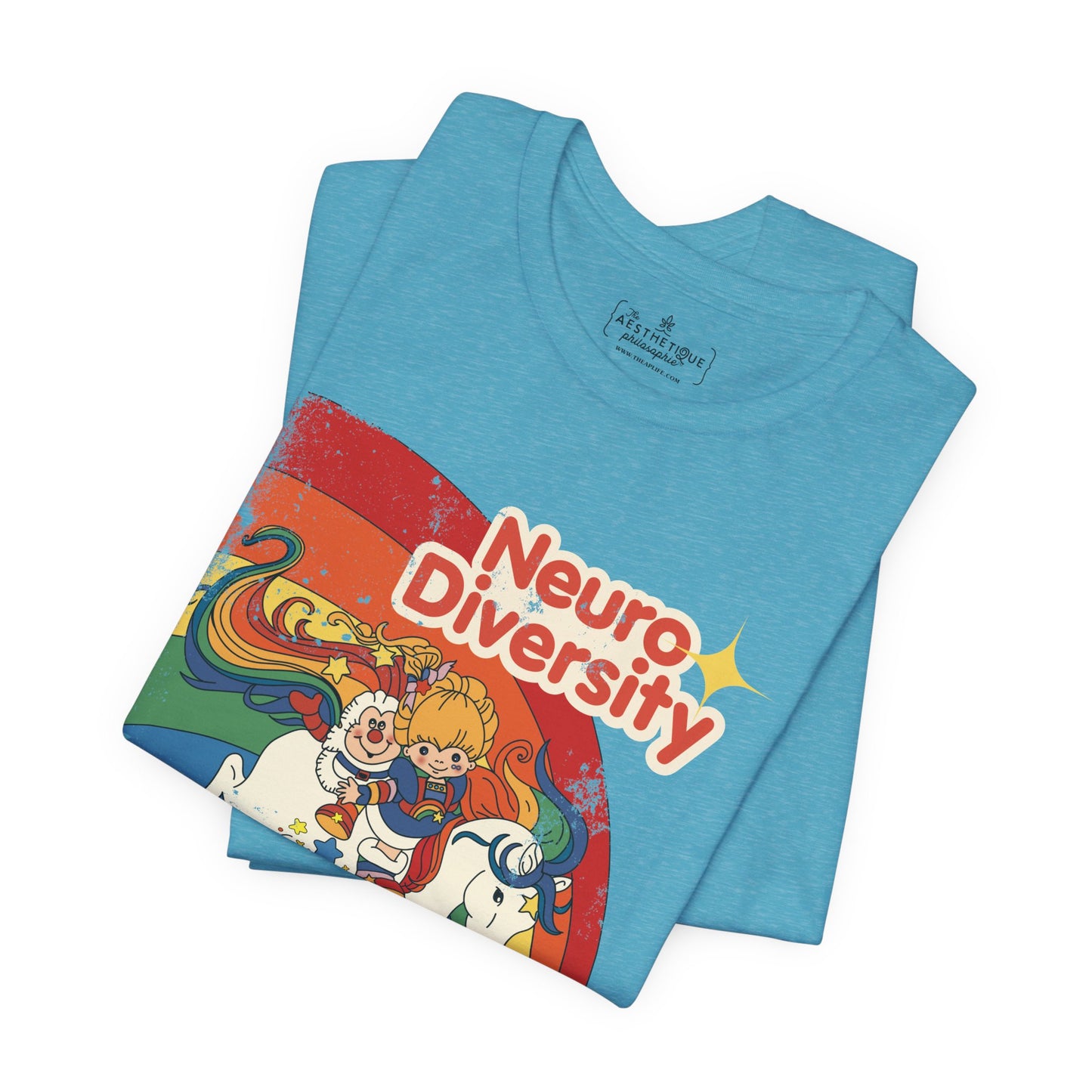 Neurodiversity Spreads Color to the Earth - Adult Unisex Jersey Short Sleeve Tee