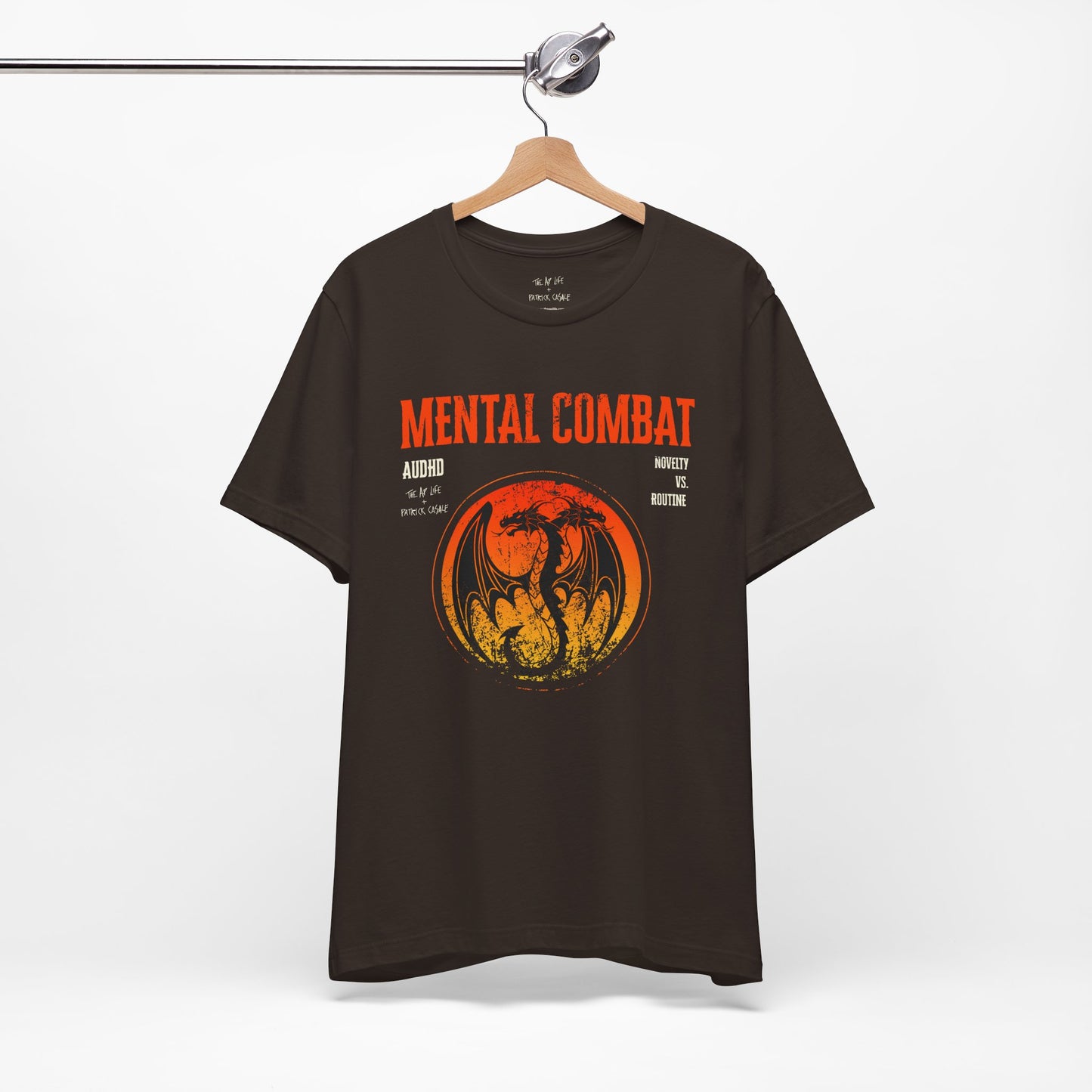 Mental Combat AuDHD Burnout - Adult Unisex Jersey Tee (Ships Internationally)