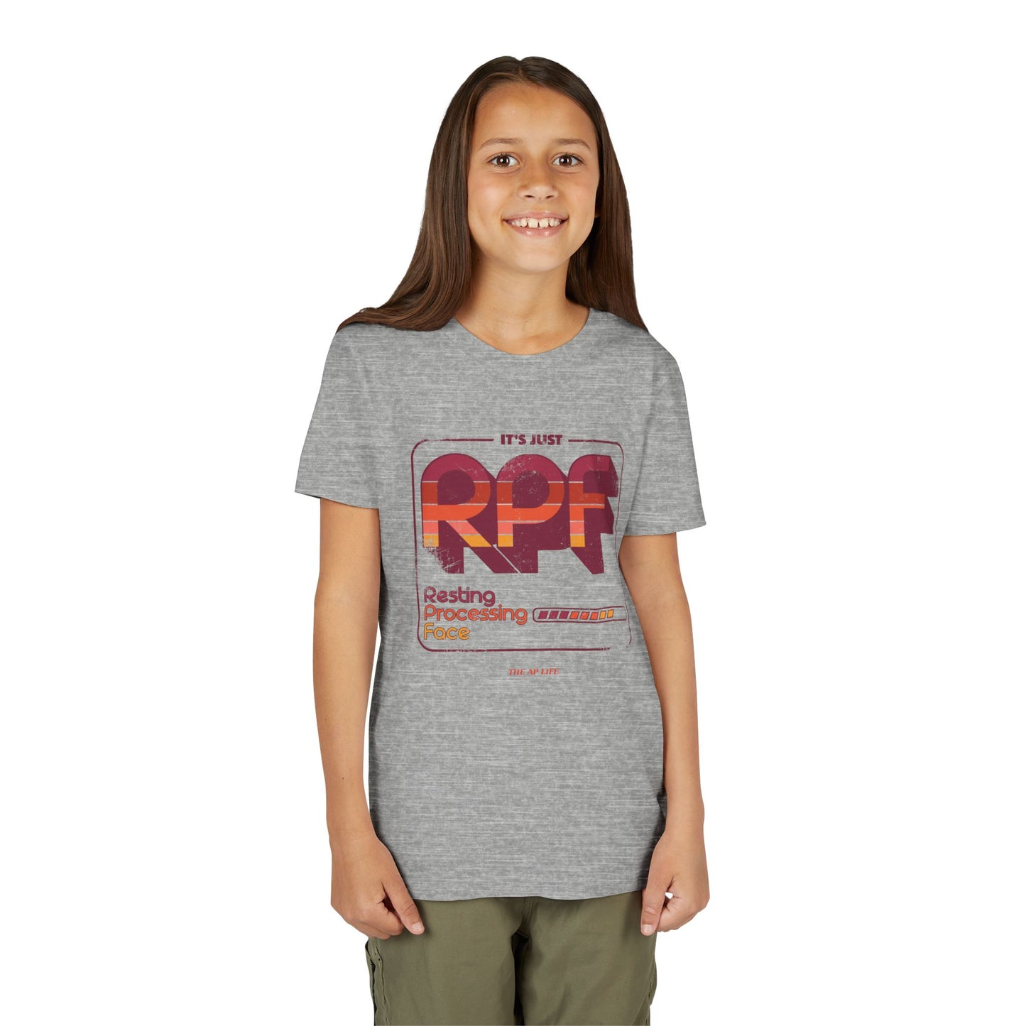 It's Just RPF - Resting Processing Face - Youth Unisex Short Sleeve Tee
