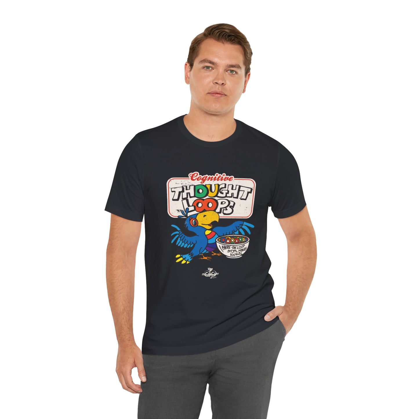 Cognitive Thought Loops - Where the Loop Stops, Nobody Knows - Adult Unisex Jersey Short Sleeve Tee