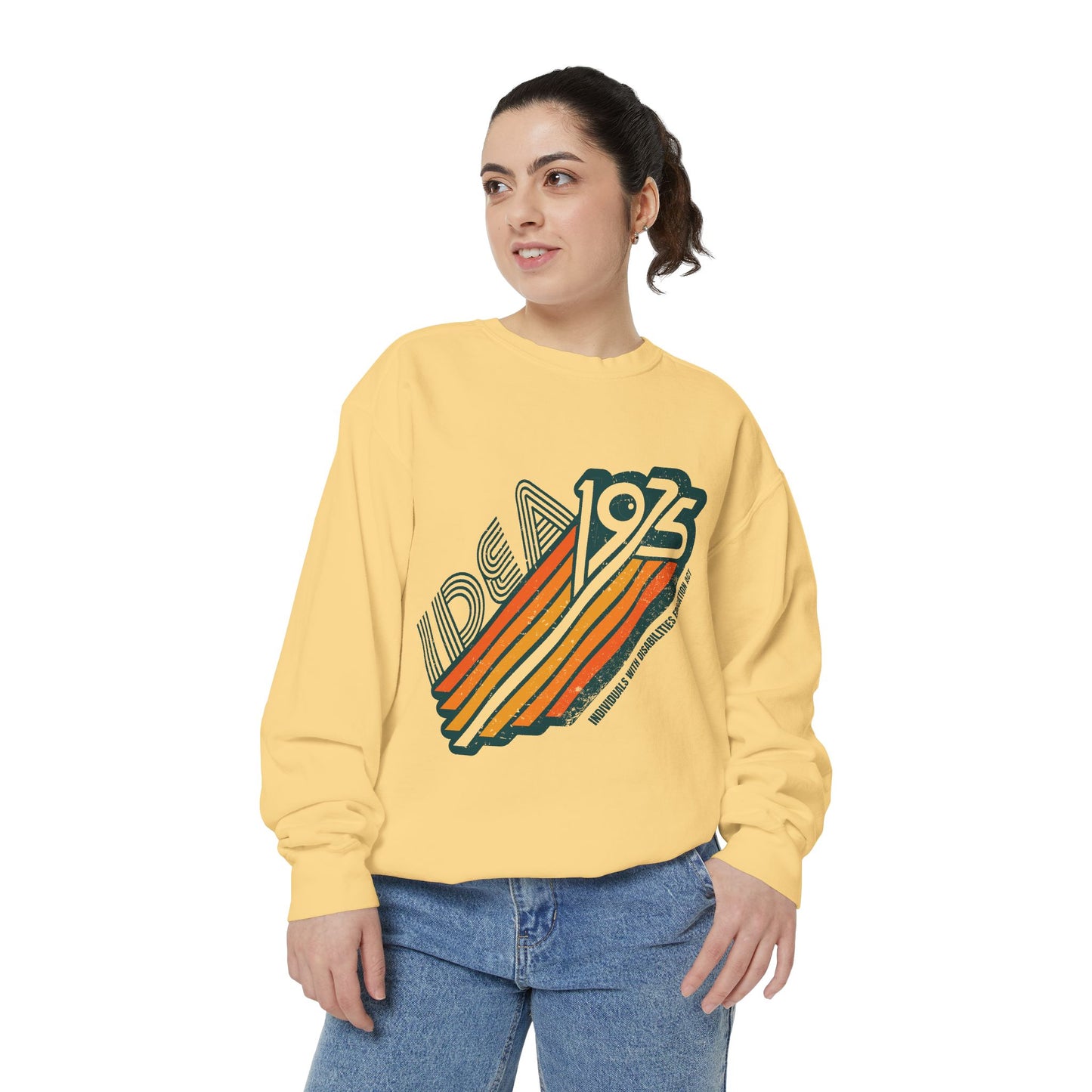 IDEA - 1975 - Individuals with Disabilities Education Act - Adult Unisex Garment-Dyed Sweatshirt