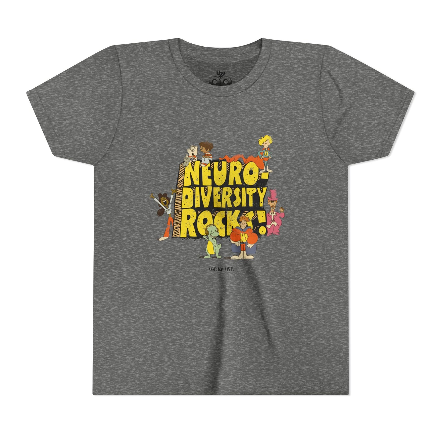 Neurodiversity Rocks - School House - Youth Unisex Jersey Tee