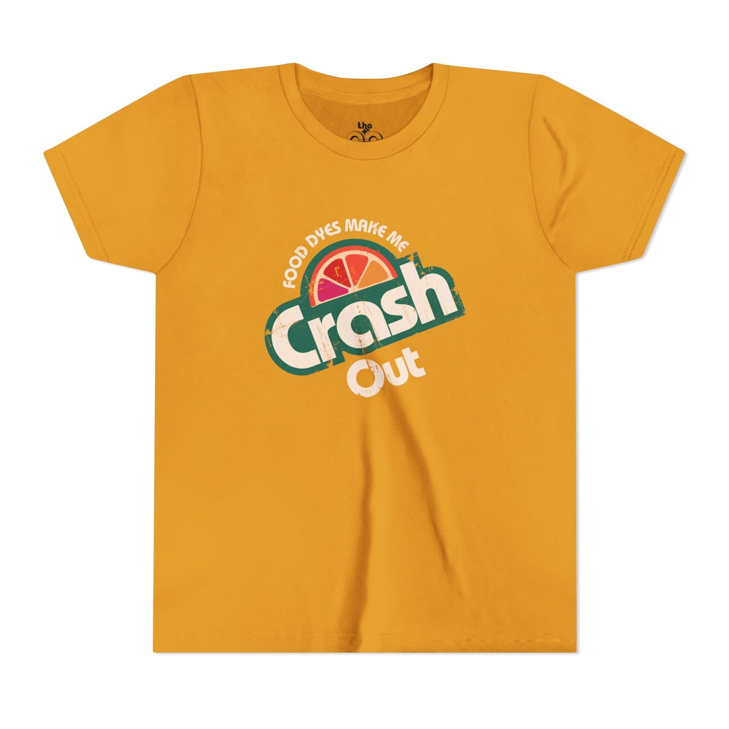 Food Dyes Make Me Crash Out - Unisex Youth Short Sleeve Tee