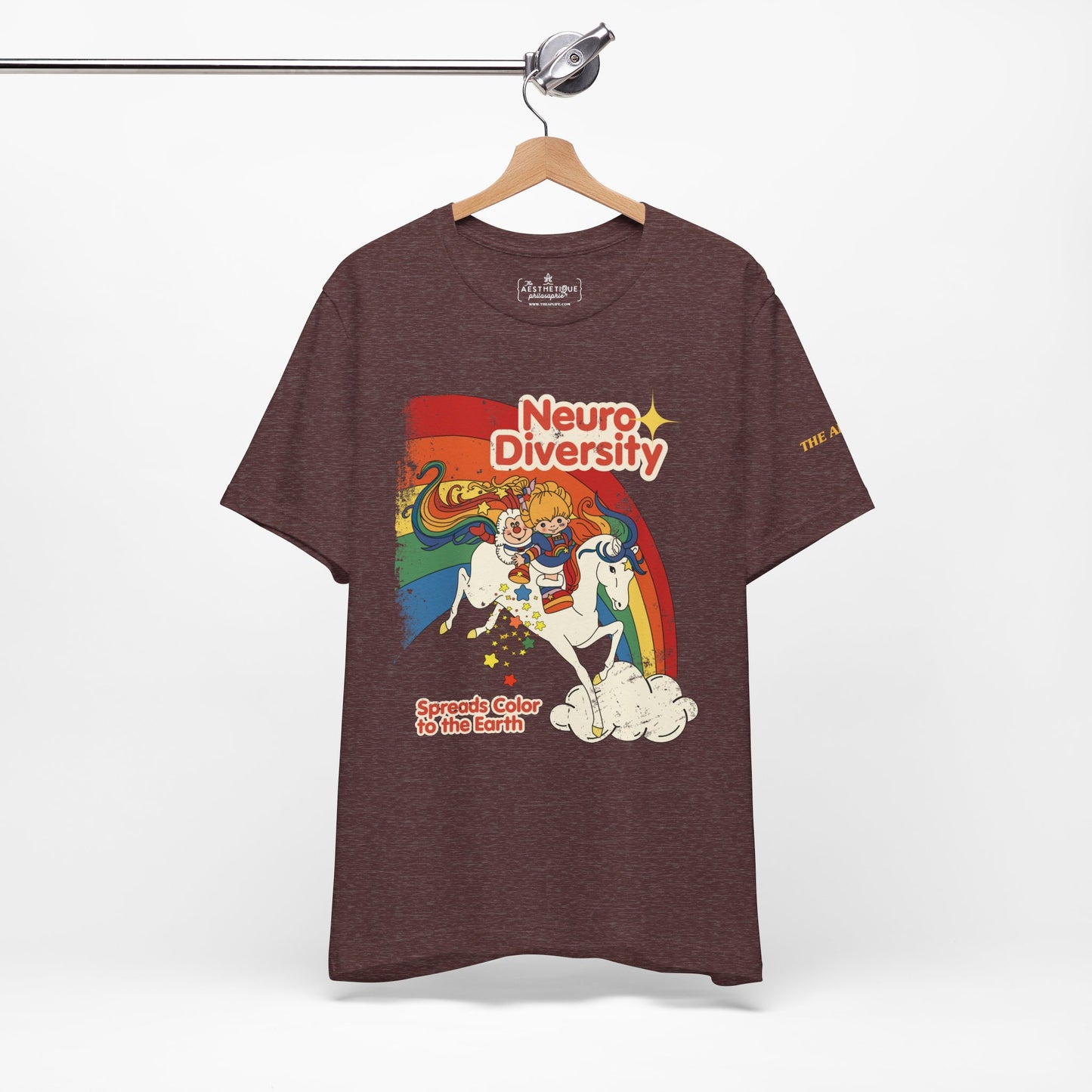 Neurodiversity Spreads Color to the Earth - Adult Unisex Jersey Short Sleeve Tee