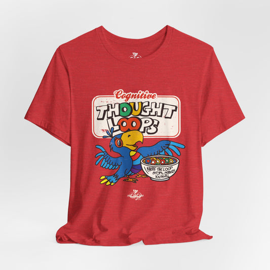 Cognitive Thought Loops - Where the Loop Stops, Nobody Knows - Adult Unisex Jersey Short Sleeve Tee