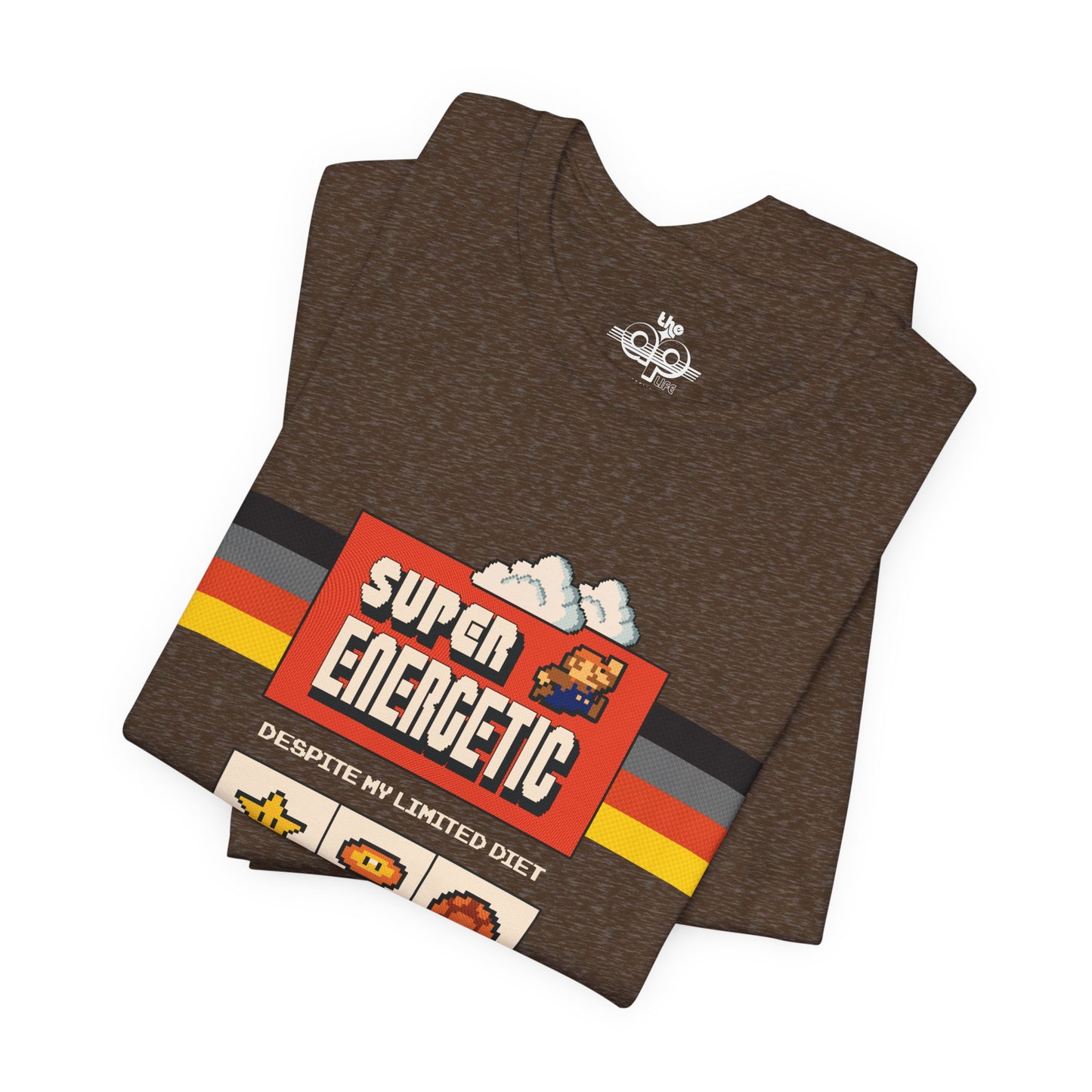 Super Energetic, Despite My Limited Diet - Adult Unisex Jersey Short Sleeve Tee