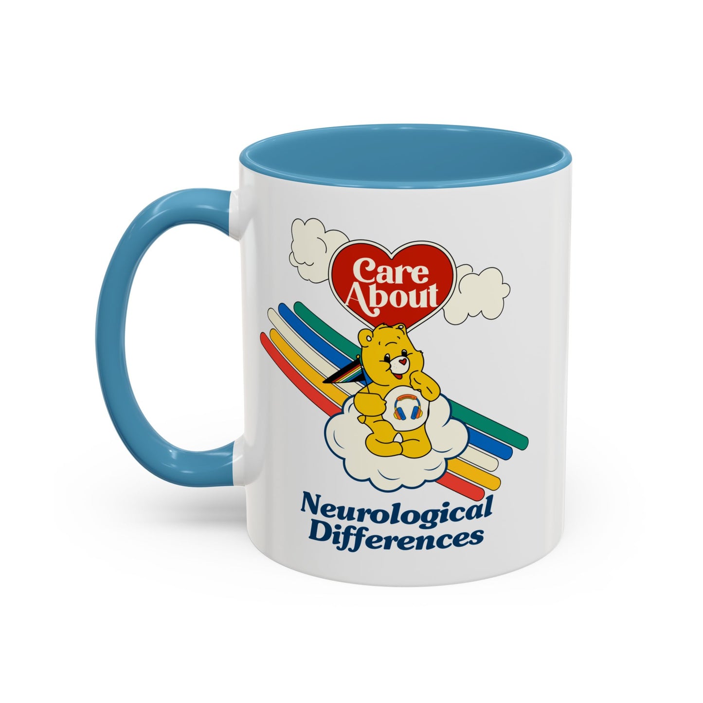 Care About Neurological Differences - Disability Rights - Accent Coffee Mug (11, 15oz)