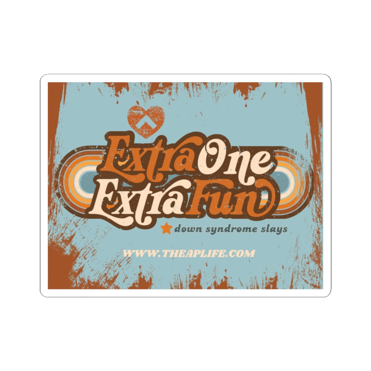 Extra One, Extra Fun DS Awareness - Rectangular Sticker