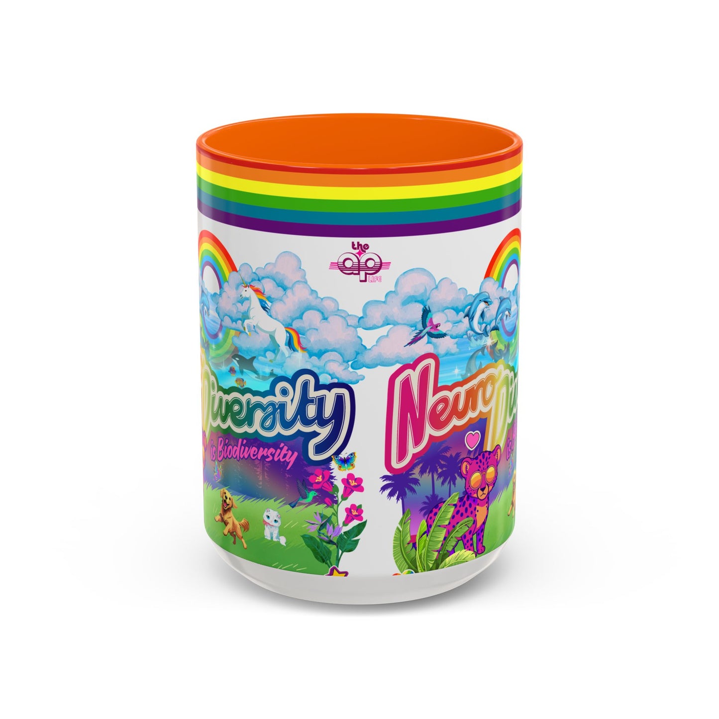 Neurodiversity is Biodiversity - Accent Coffee Mug (11, 15oz)