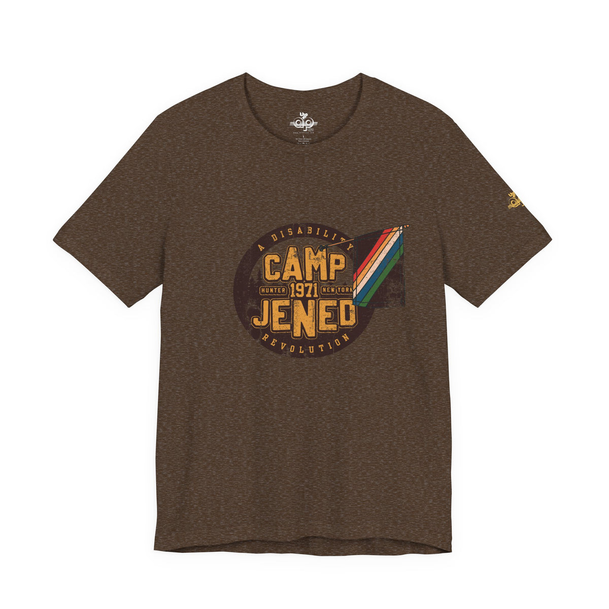 Camp Jened 1971 - A Disability Revolution - Adult Unisex Jersey Short Sleeve Tee