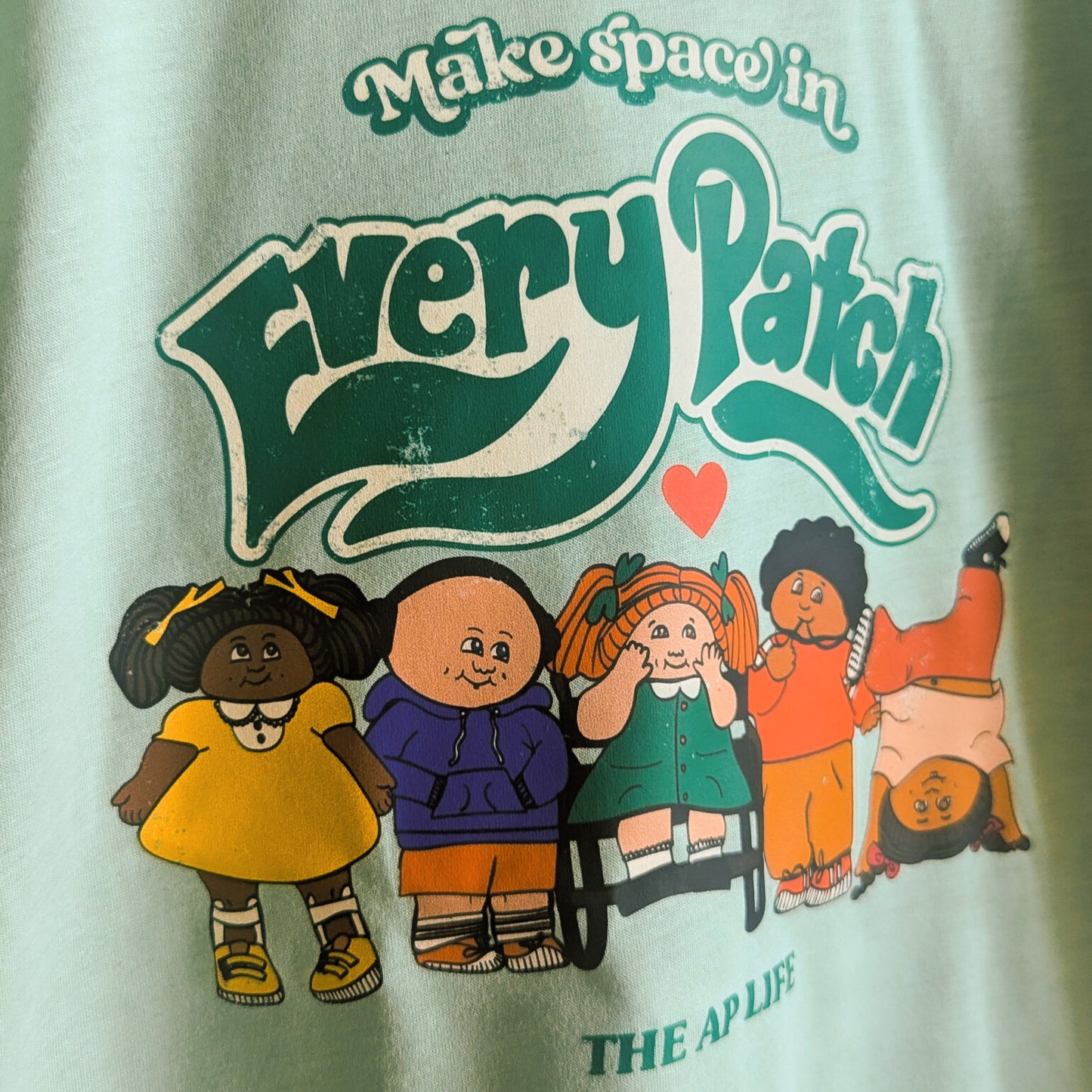 Make Space in Every Patch Color Block Retro-Style Women's Tee - Limited Edition
