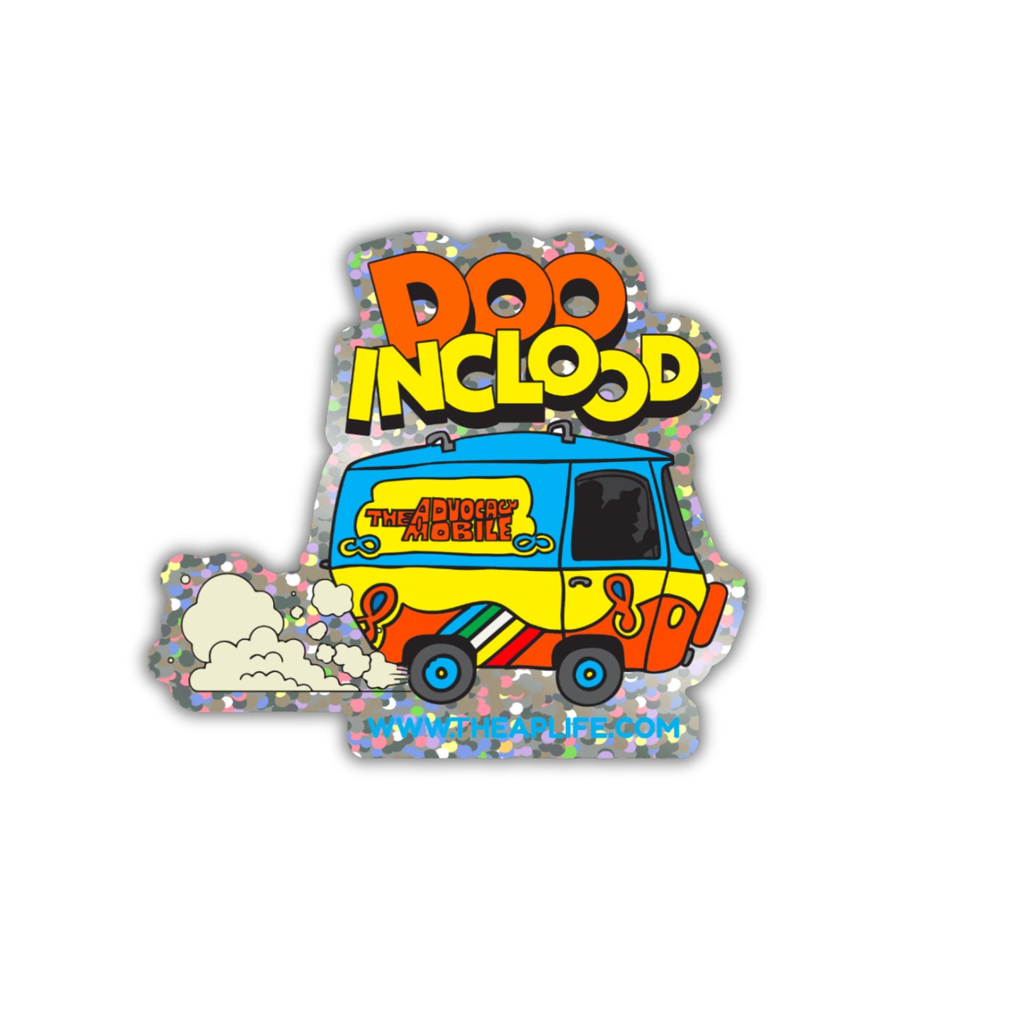 Doo Inclood - The Advocacy Mobile - Die-Cut Glitter Sticker