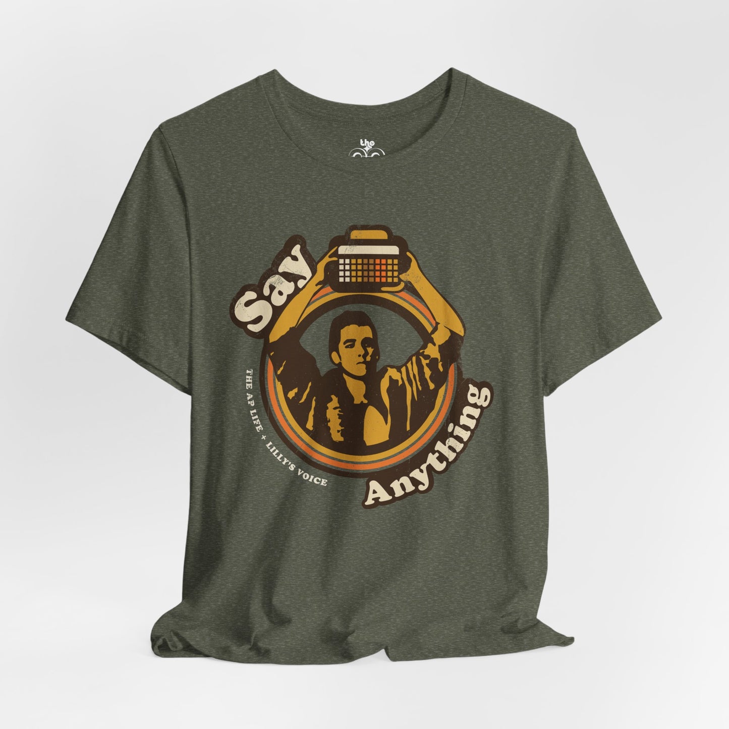 Say Anything AAC - Lilly's Voice Collab - Adult Unisex Jersey Short Sleeve Tee