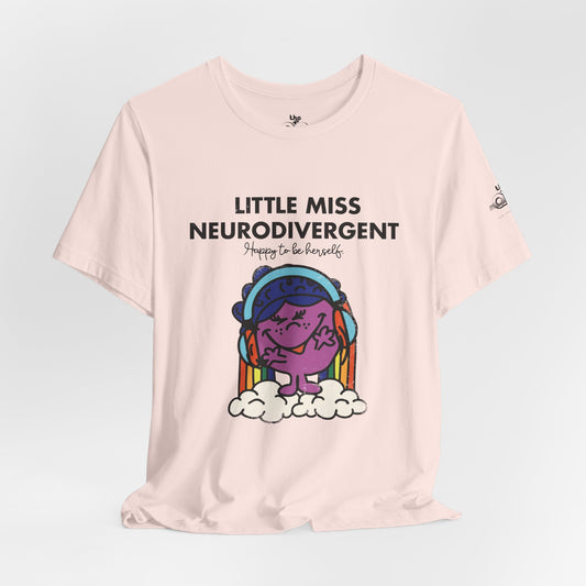 Little Miss Neurodivergent -Adult Unisex Jersey Short Sleeve Tee