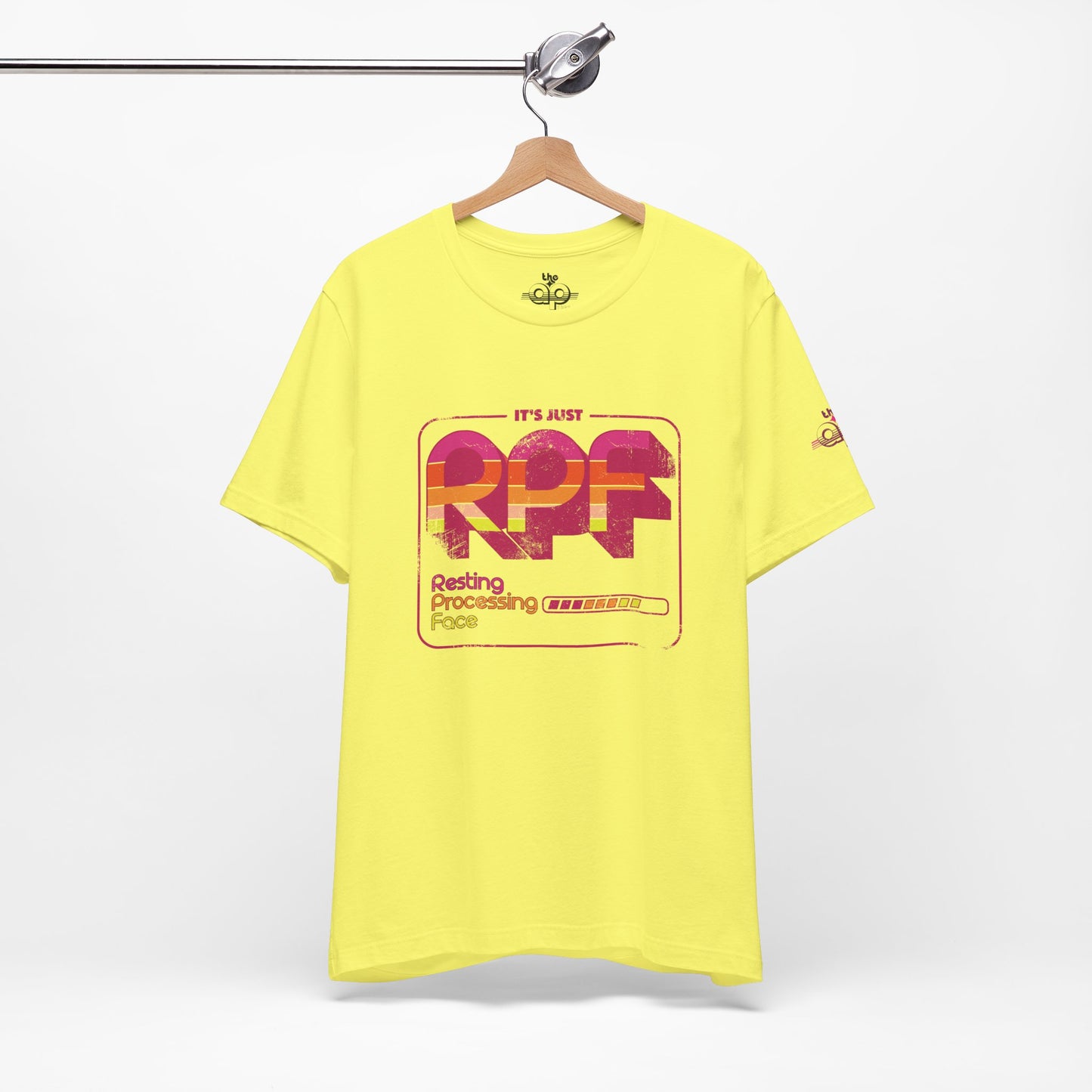 It's Just RPF - Resting Processing Face - Adult Unisex Jersey Short Sleeve Tee