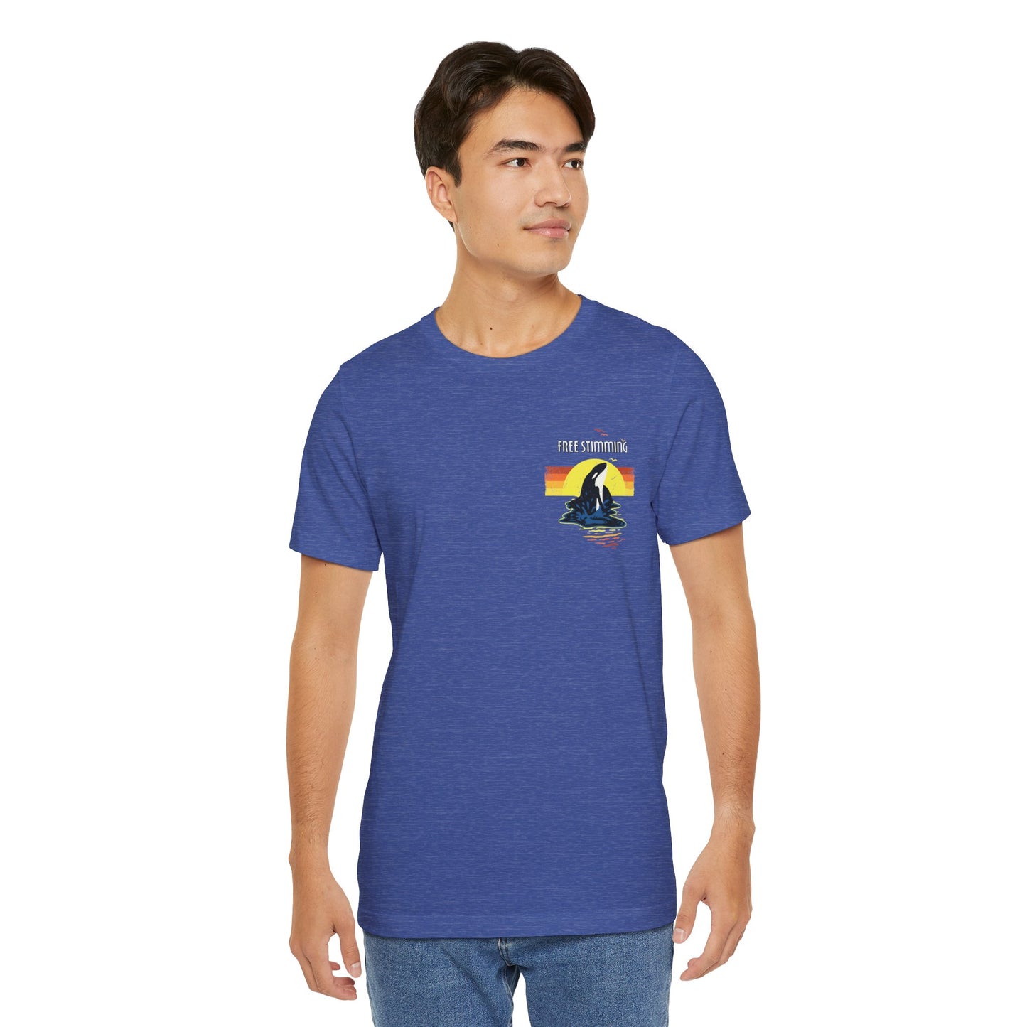 Free Stimming - Orca - Adult Unisex Jersey Short Sleeve Tee