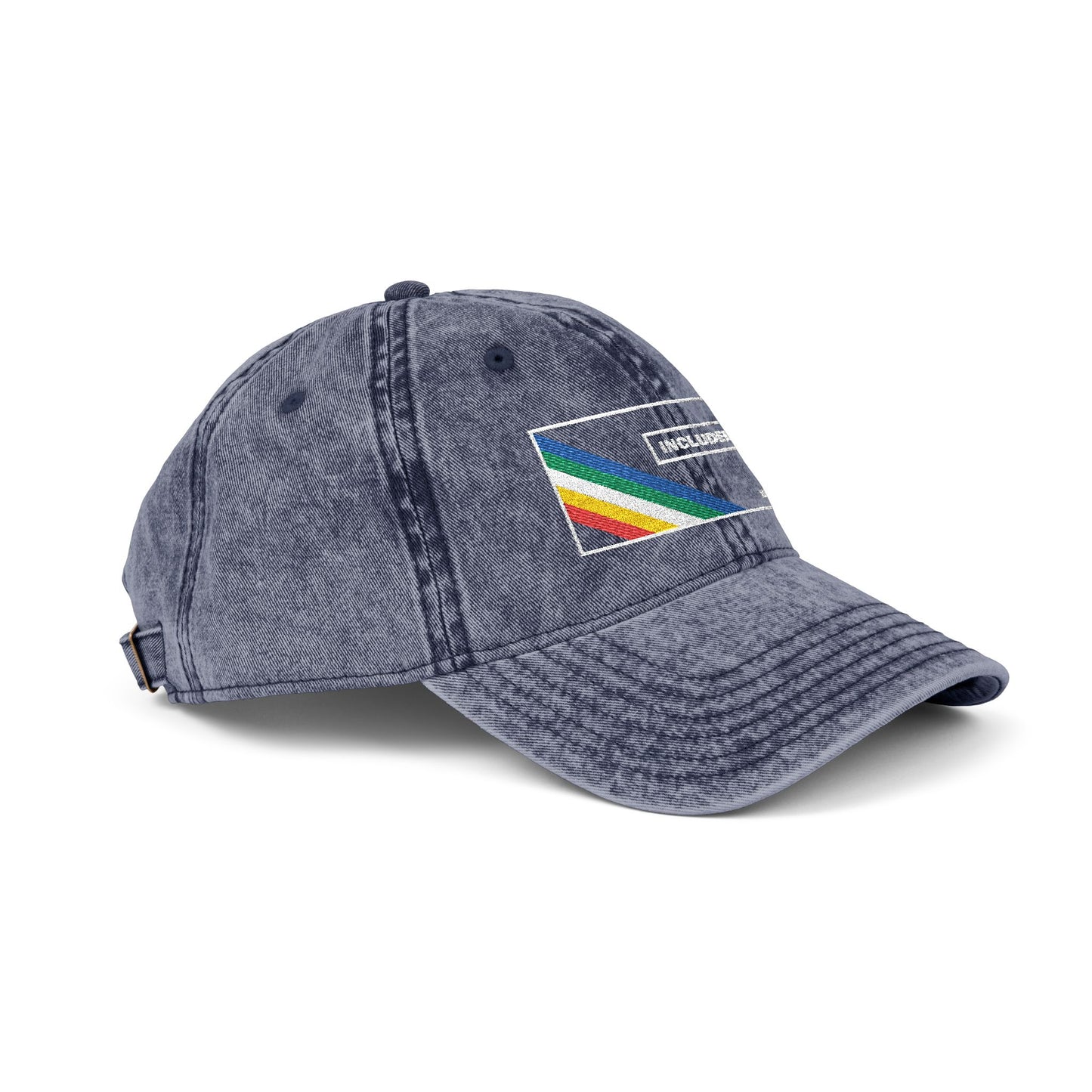 Includers Only - Disability Pride Flag - Vintage Cap (Embroidery)