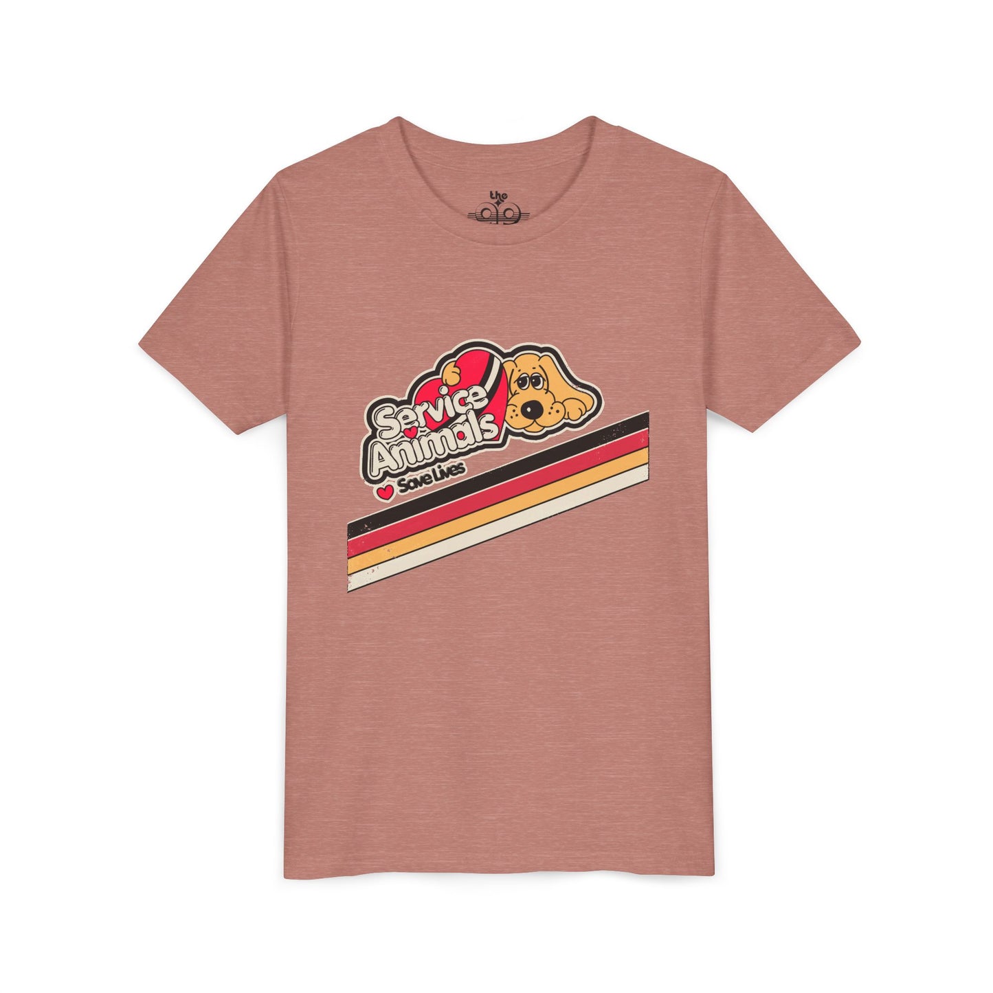 Service Animals Save Lives - Youth Unisex Short Sleeve Tee