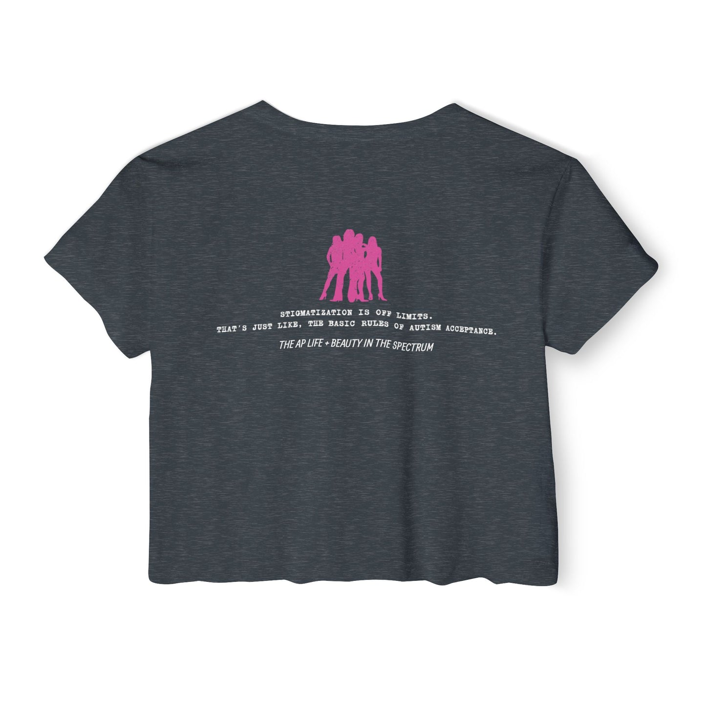 Why are You Sooo Scary - Stigma - Mean Girls' Style - Women's Crop Top Tee