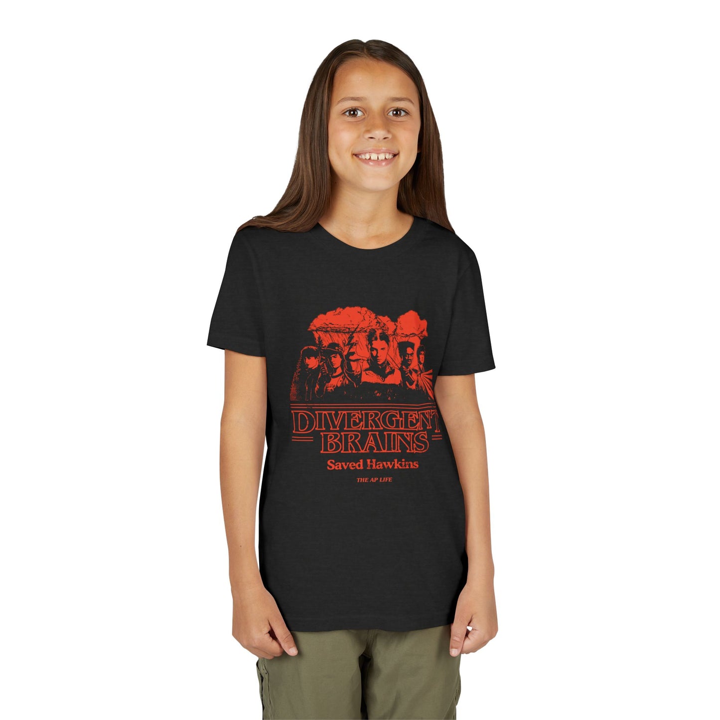 Divergent Brains Saved Hawkins - Unisex Youth Jersey Tee