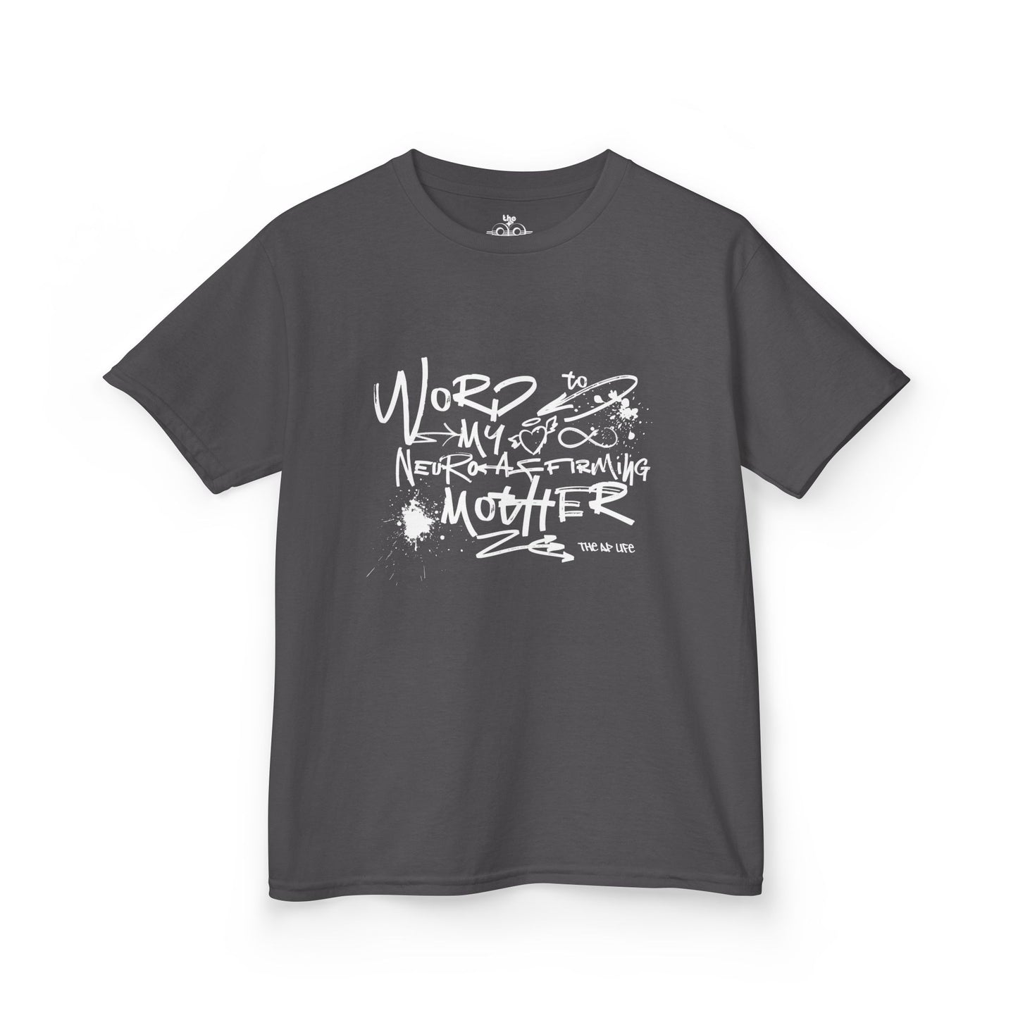 Word to My Neuro-Affirming Mother - Kids Oversized Heavy Cotton™ Tee