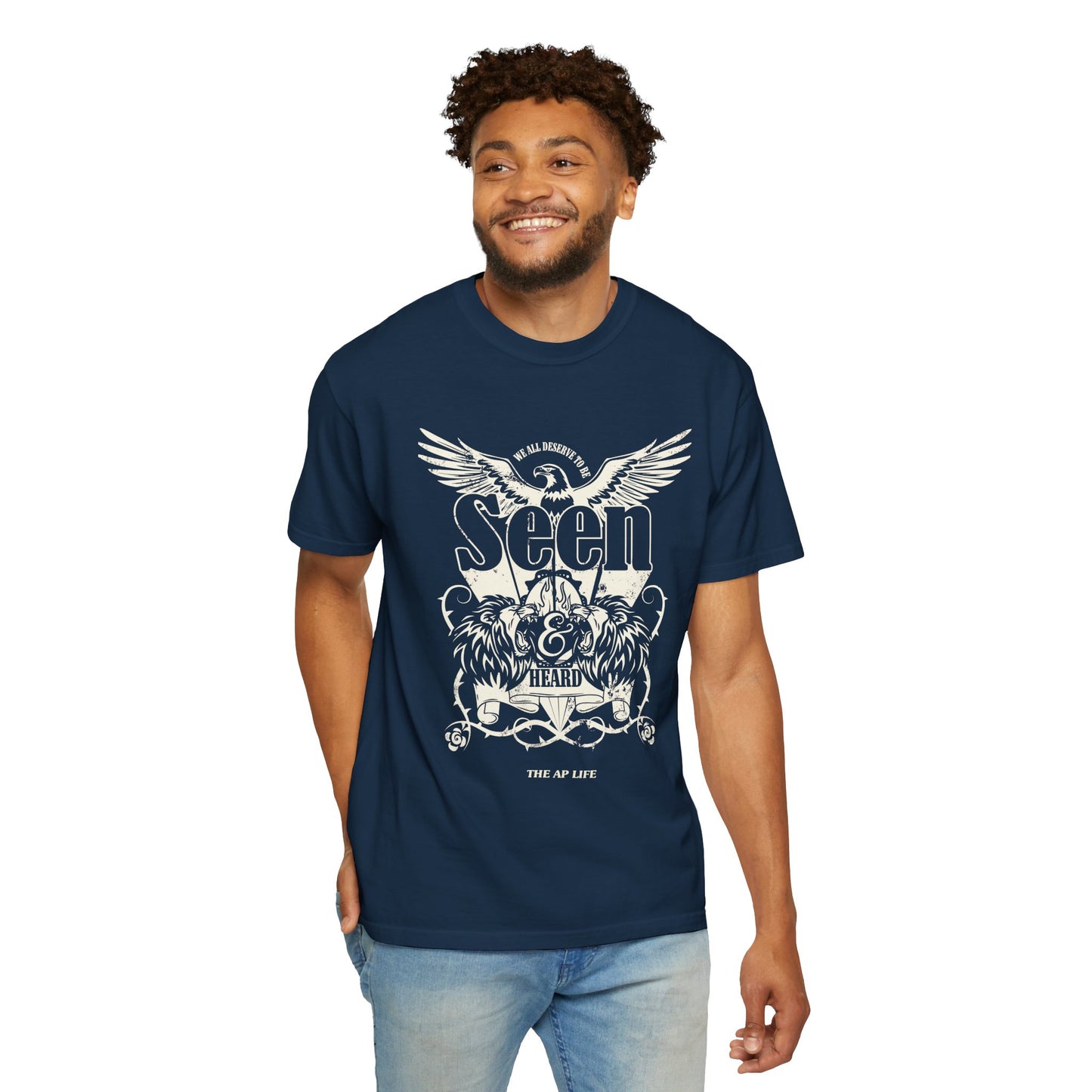 We All Deserve to be Seen & Heard - Adult Unisex Garment-Dyed T-shirt