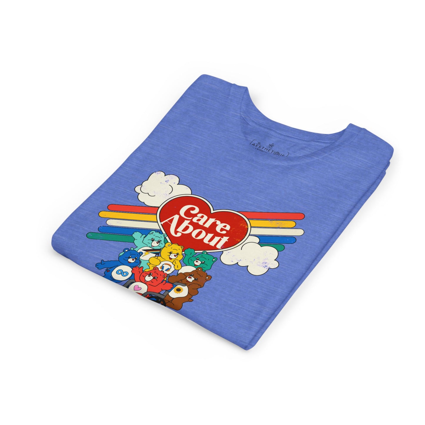 Care About Disability Rights - Retro 80s Vibe - Youth Unisex Jersey Tee