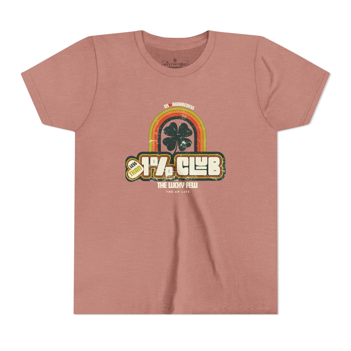 Less Than 1% Club (The Lucky Few) DS Awareness - Youth Unisex Jersey Tee