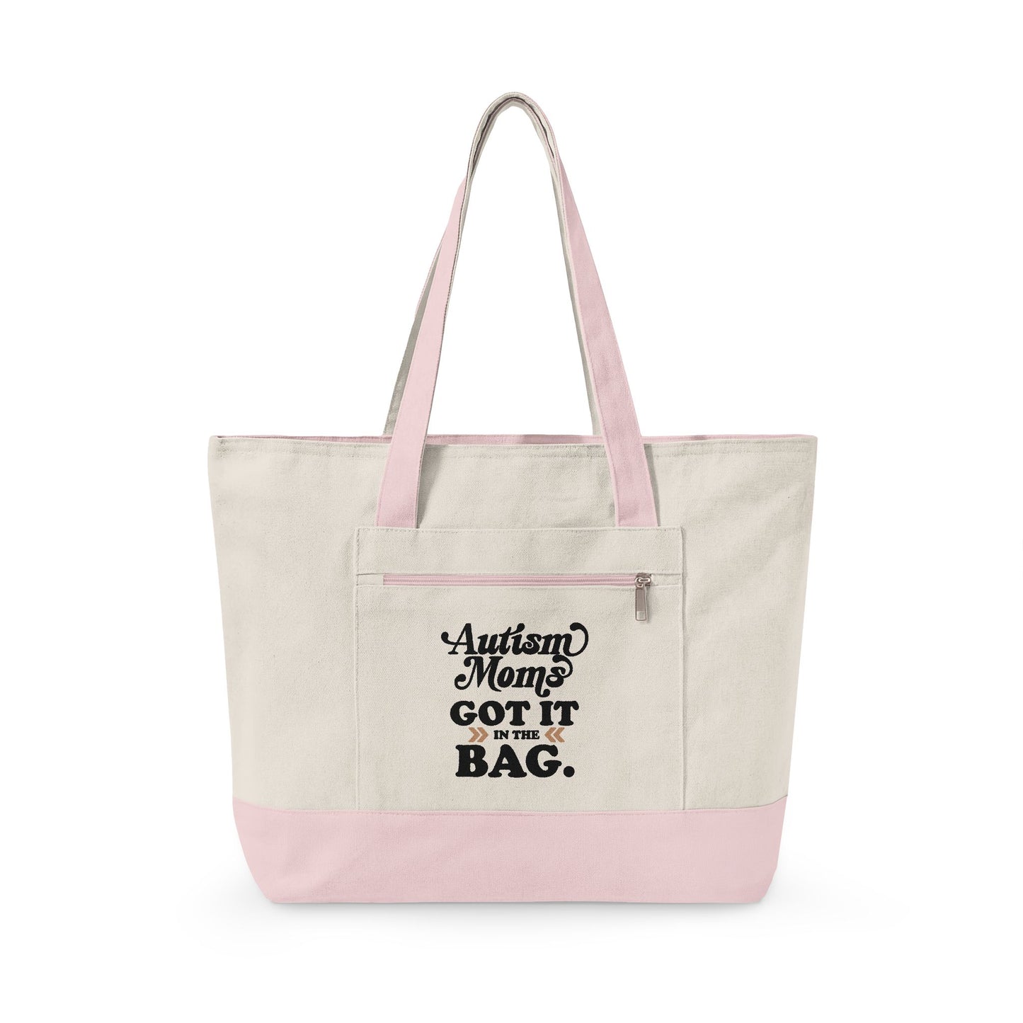 Autism Moms Got it in the Bag - Zippered Canvas Tote