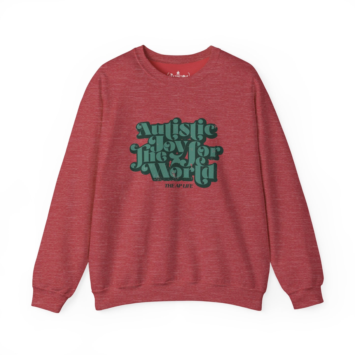 Autistic Joy for the World - Seasonal Style - Unisex Heavy Blend™ Crewneck Sweatshirt