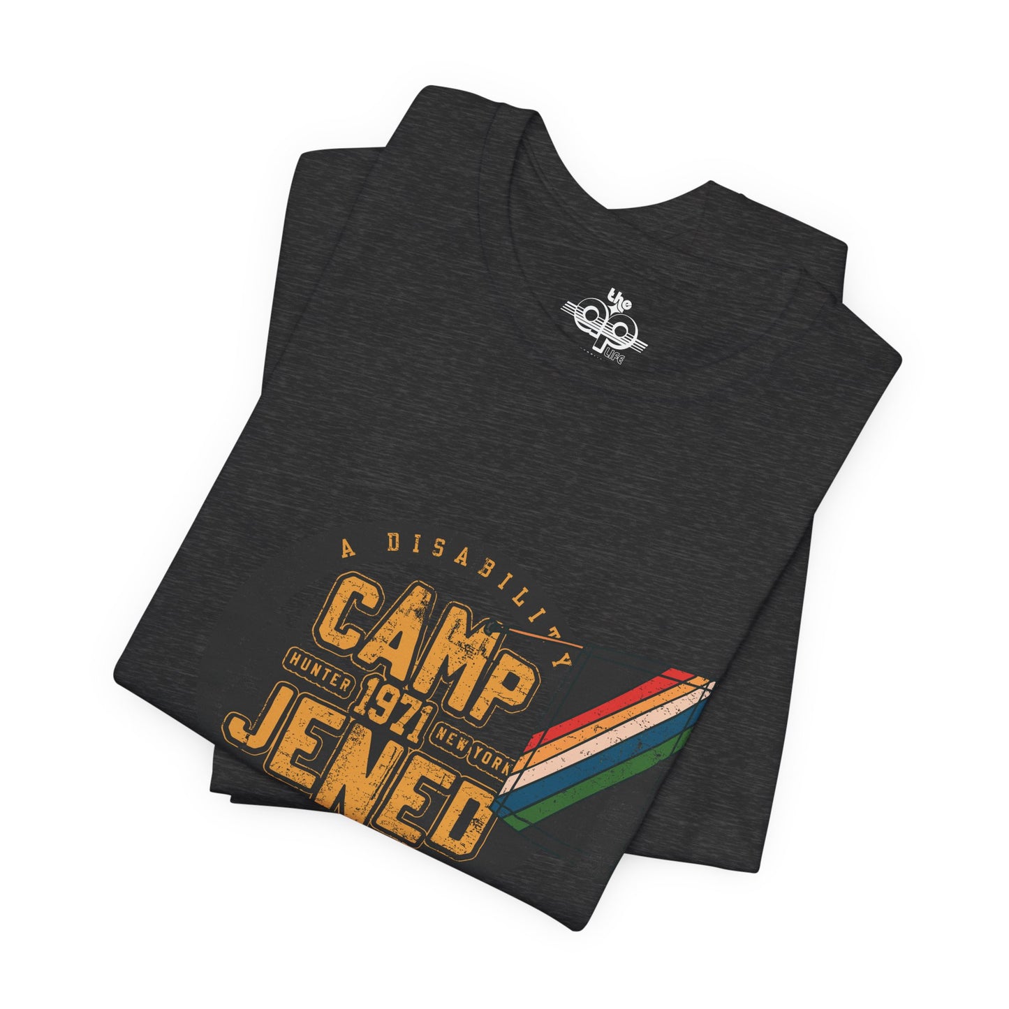 Camp Jened 1971 - A Disability Revolution - Adult Unisex Jersey Short Sleeve Tee