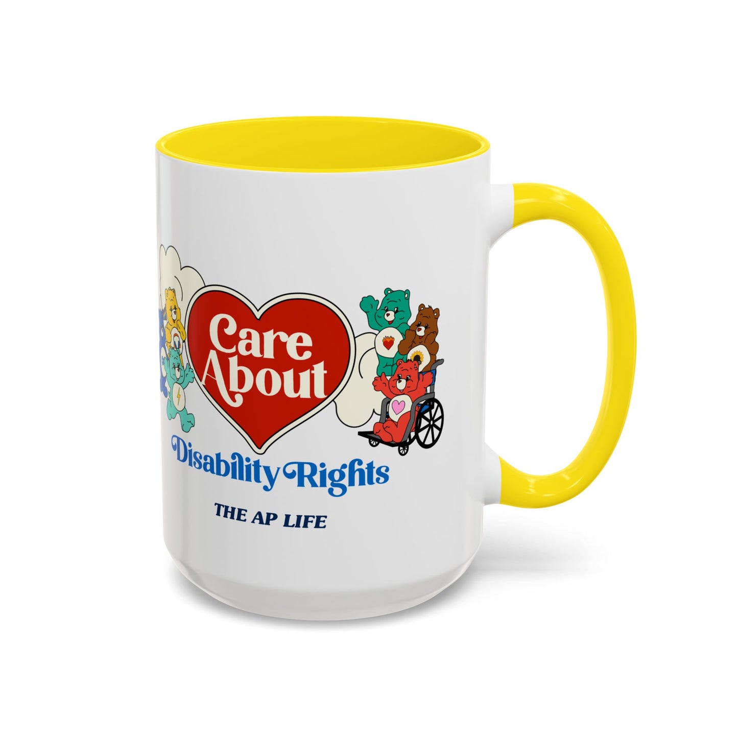 Care About Physical Disabilities - Disability Rights - Accent Coffee Mug (11, 15oz)