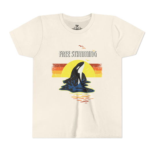 Free Stimming - Orca - Youth Unisex Short Sleeve Tee