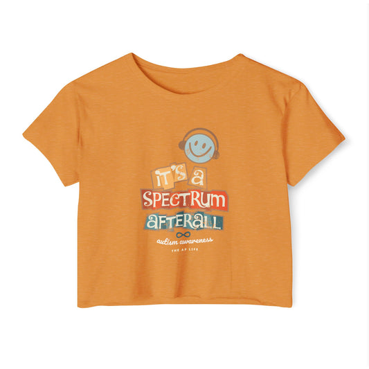 Spectrum After All Festival Crop Top, Summer Wardrobe, Music Concerts, Beach Days, Gift for Her, Casual Style
