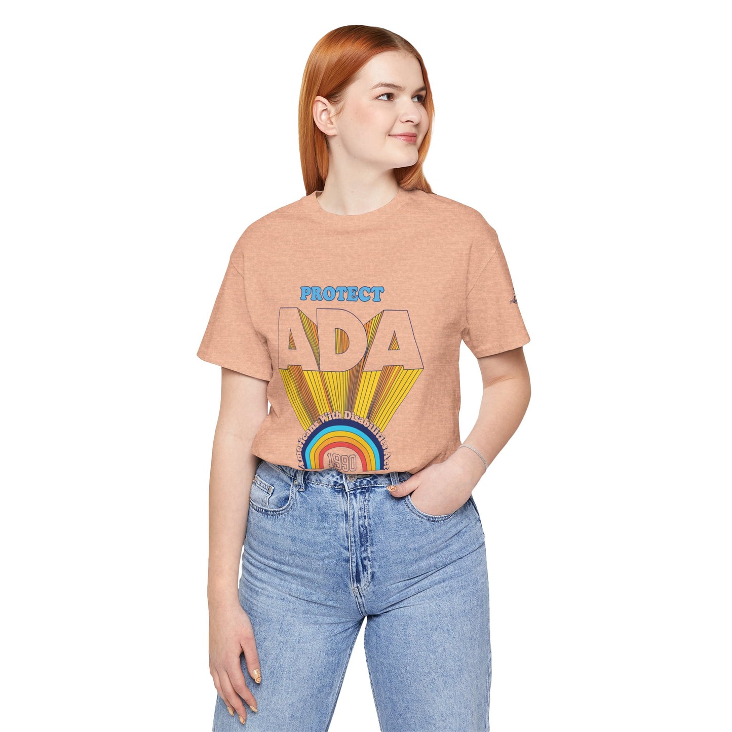 Protect ADA - Americans With Disabilities Act 1990 - Adult Unisex Jersey Short Sleeve Tee