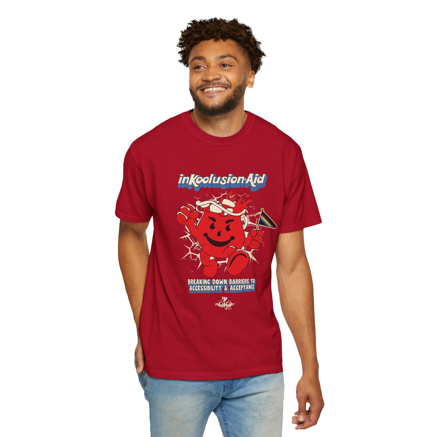 InKoolusion Aid - Breaking Down Barriers to Accessibility & Acceptance - Unisex Garment-Dyed T-shirt