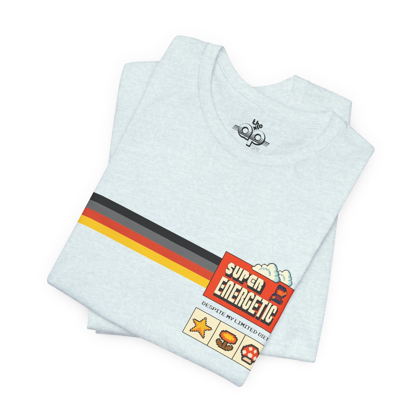 Super Energetic Despite My Limited Diet - Adult Unisex Jersey Short Sleeve Tee
