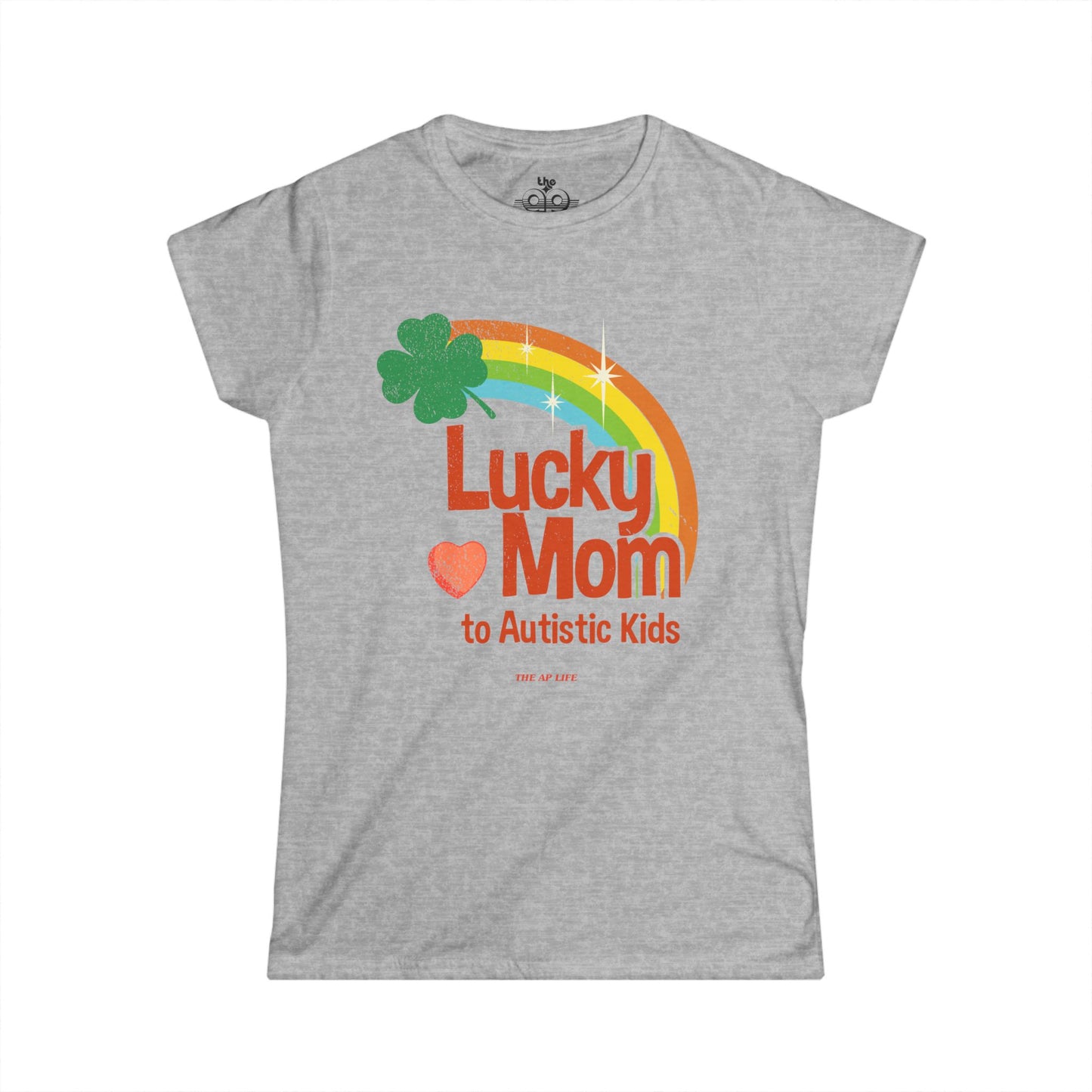 Lucky Mom to Autistic Kids - Women's Softstyle Tee