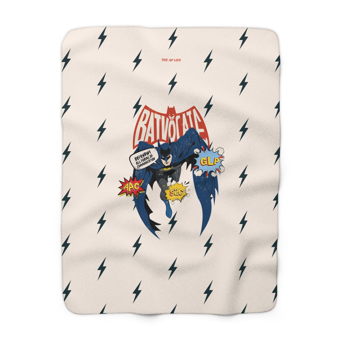 Batvocate - Defending All Forms of Communication - AAC - GLP - S2C - Sherpa Fleece Blanket