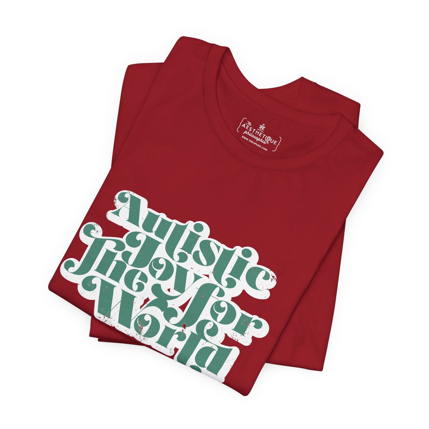 Autistic Joy for the World - Seasonal Style - Unisex Jersey Short Sleeve Tee