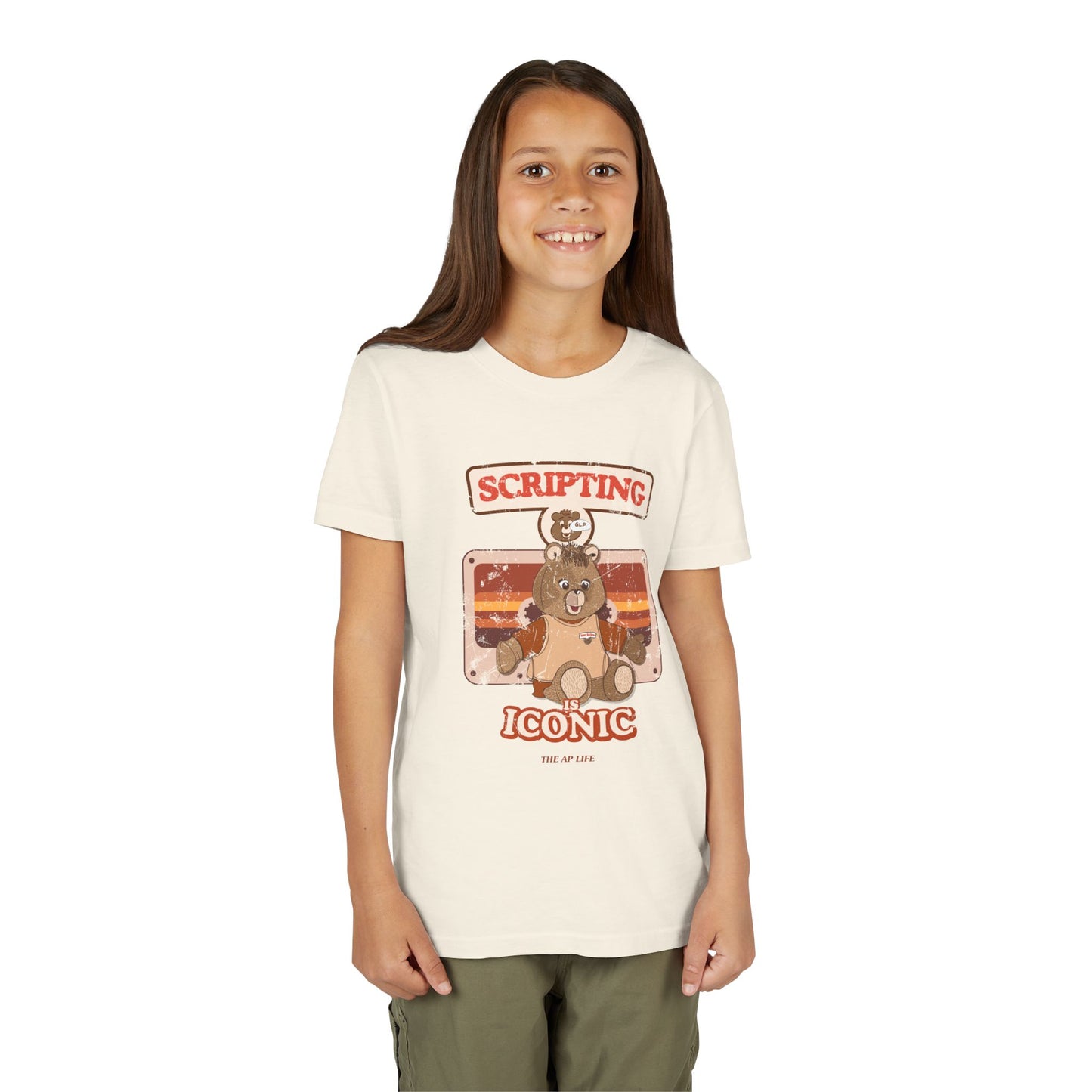 Scripting is Iconic - GLP - Teddy RecSpin - Youth Unisex Jersey Tee