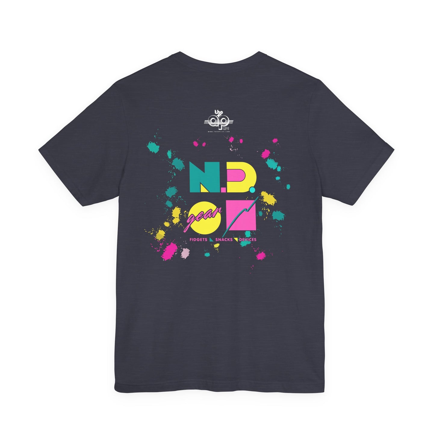 N.D. Gear - Fidgets, Snacks, Devices - Adult Unisex Jersey Short Sleeve Tee
