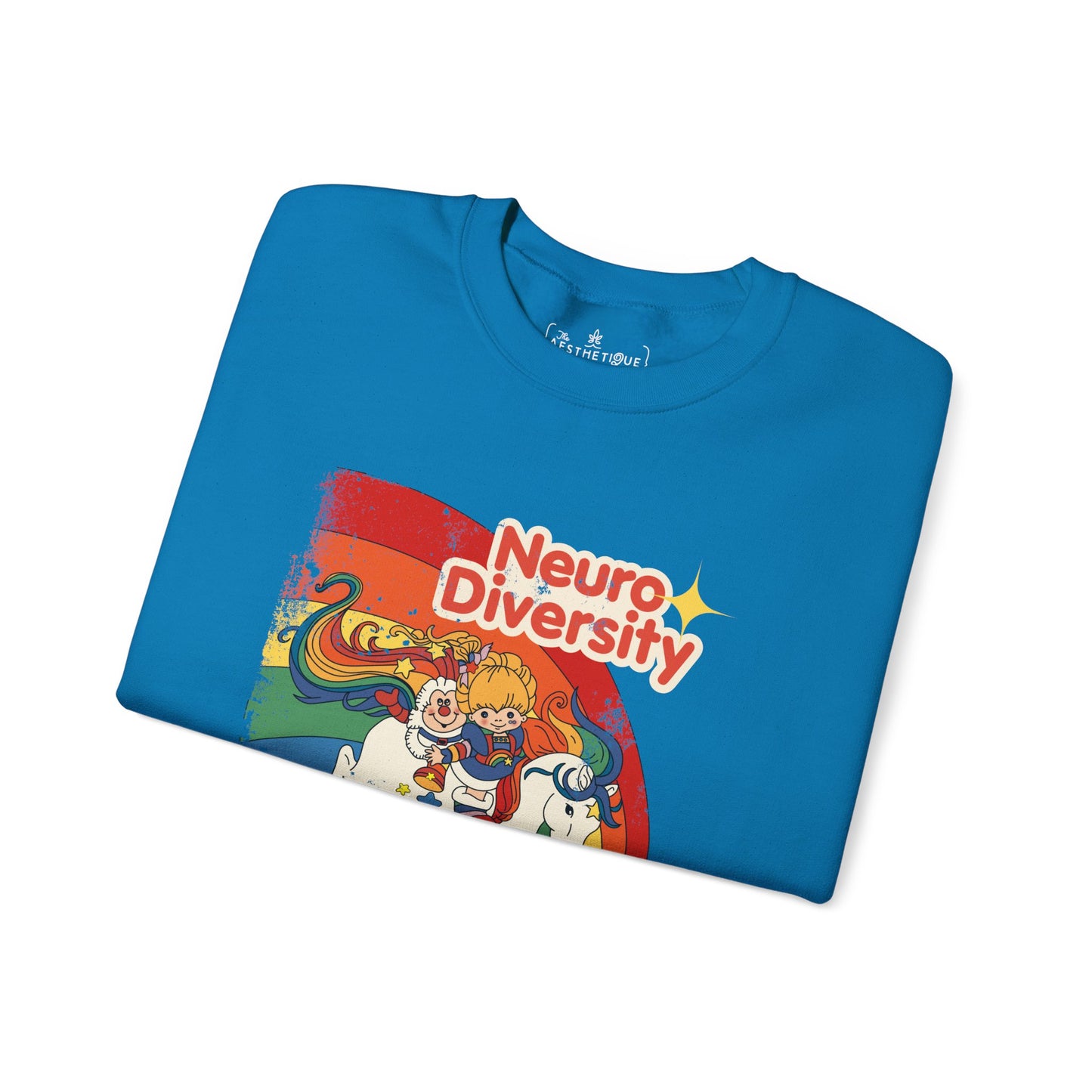 Neurodiversity Spreads Color to the Earth - Adult Unisex Heavy Blend™ Crewneck Sweatshirt
