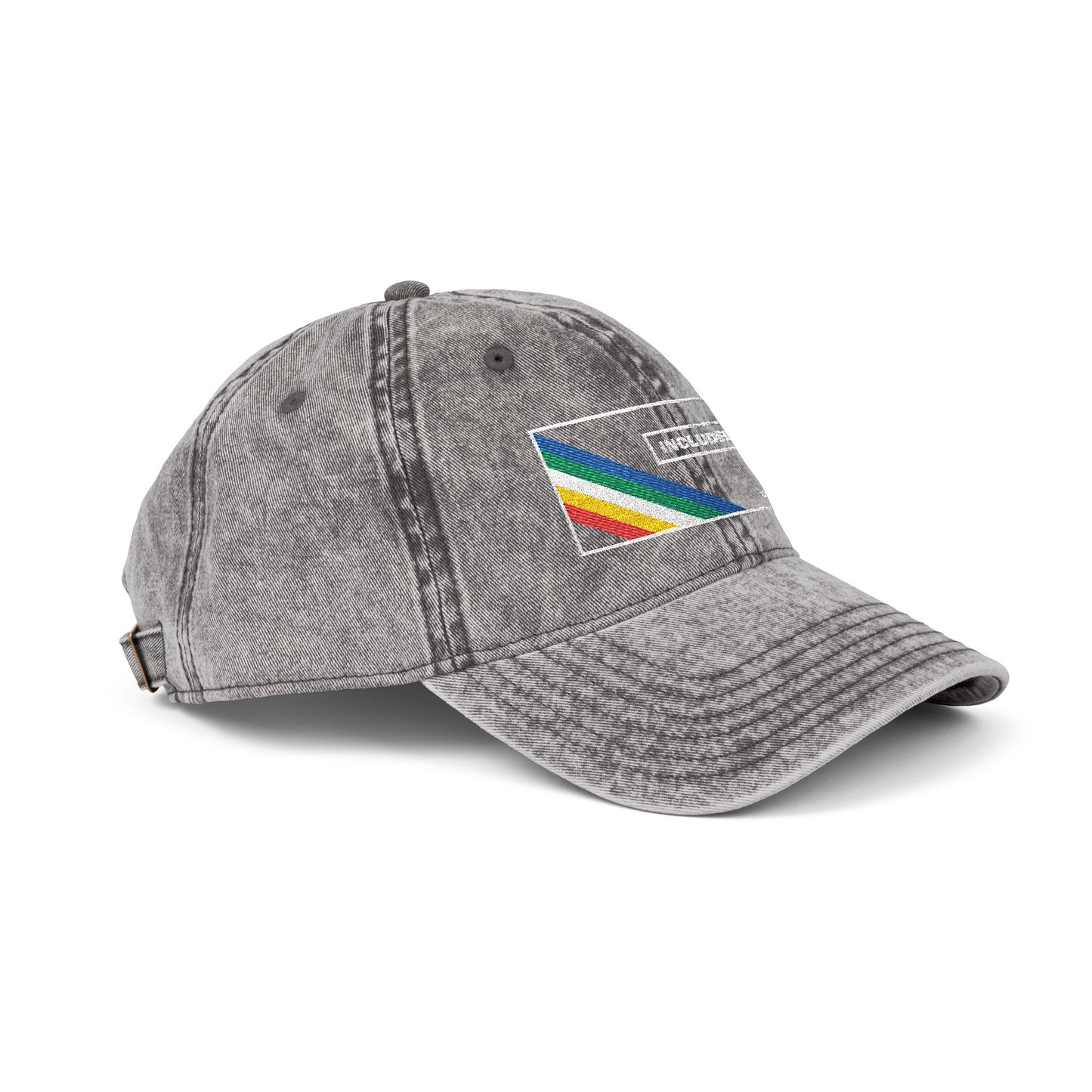 Includers Only - Disability Pride Flag - Vintage Cap (Embroidery)