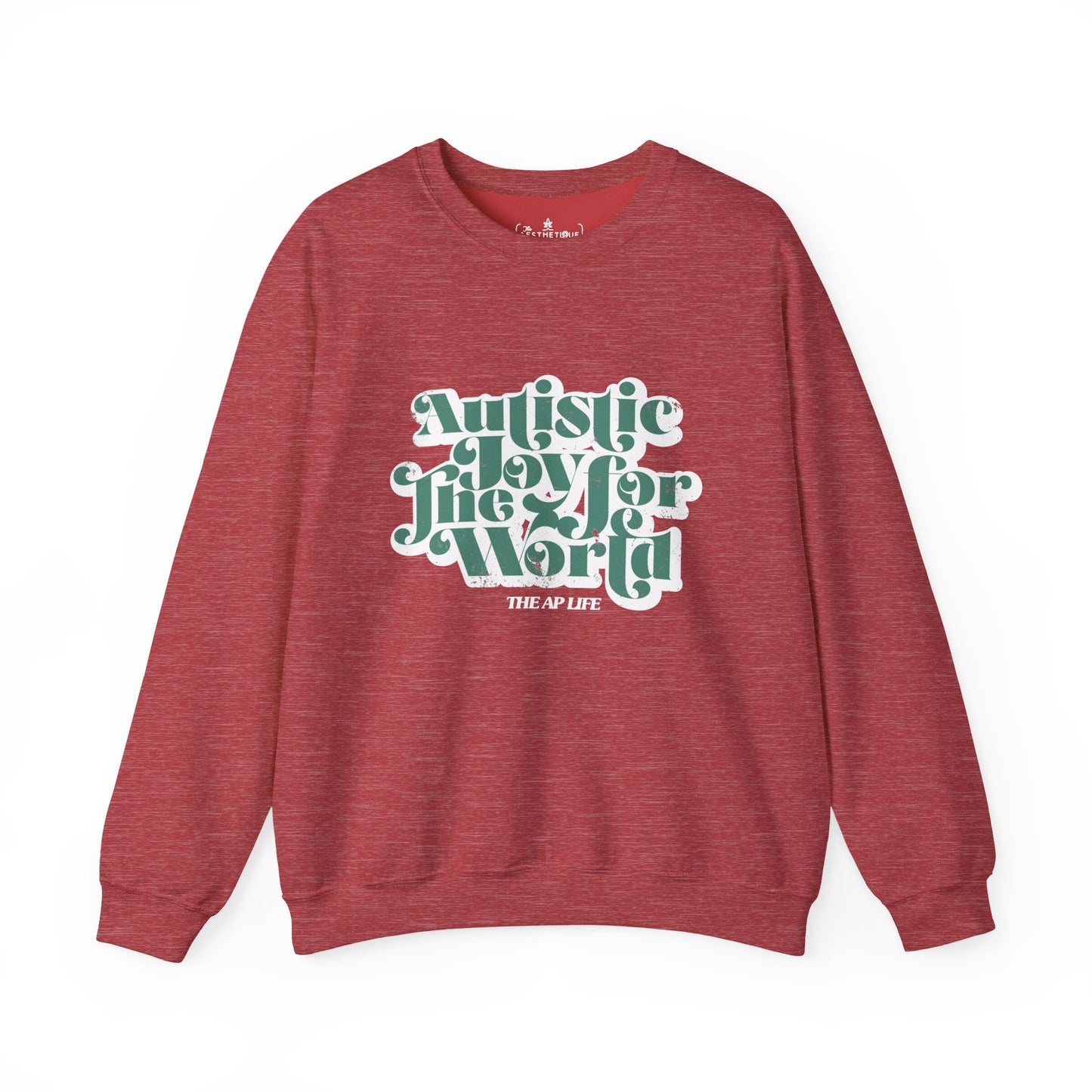 Autistic Joy for the World - Seasonal Style - Unisex Heavy Blend™ Crewneck Sweatshirt