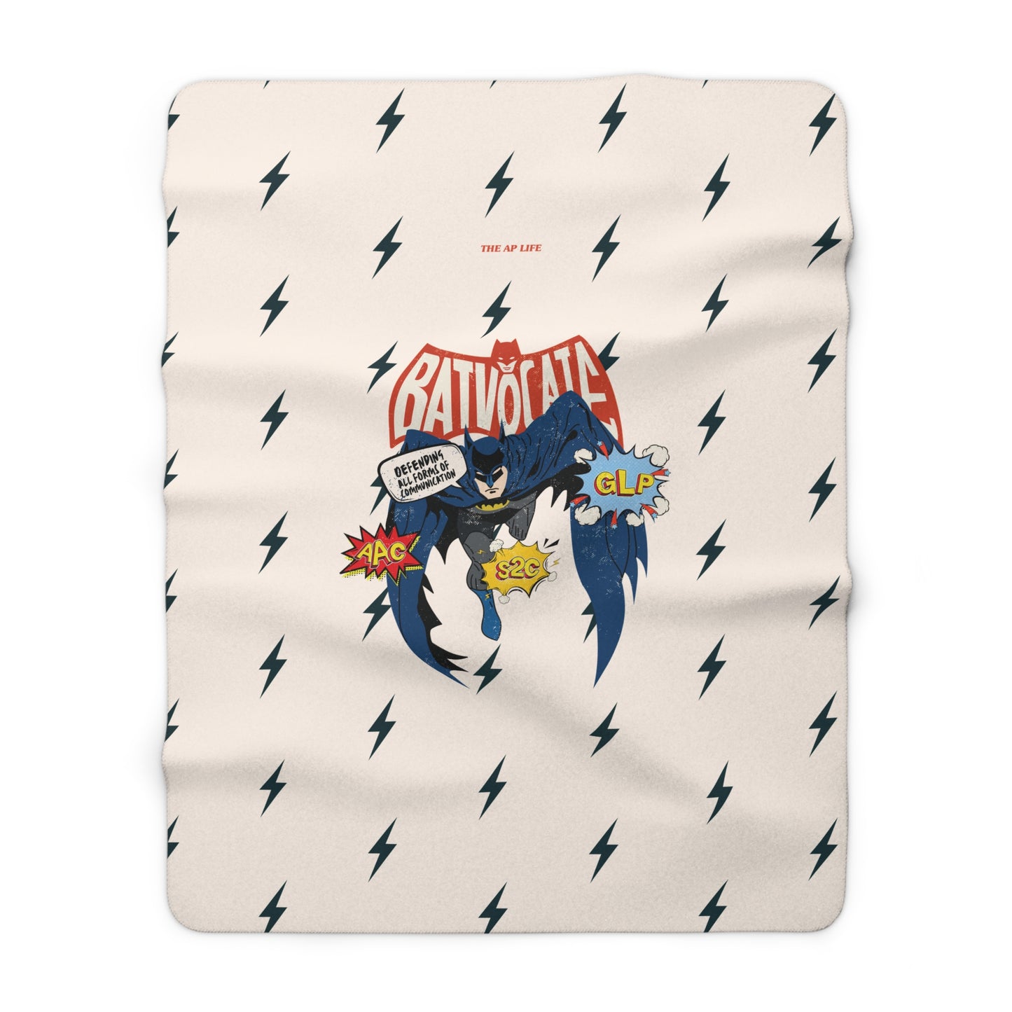 Batvocate - Defending All Forms of Communication - AAC - GLP - S2C - Sherpa Fleece Blanket